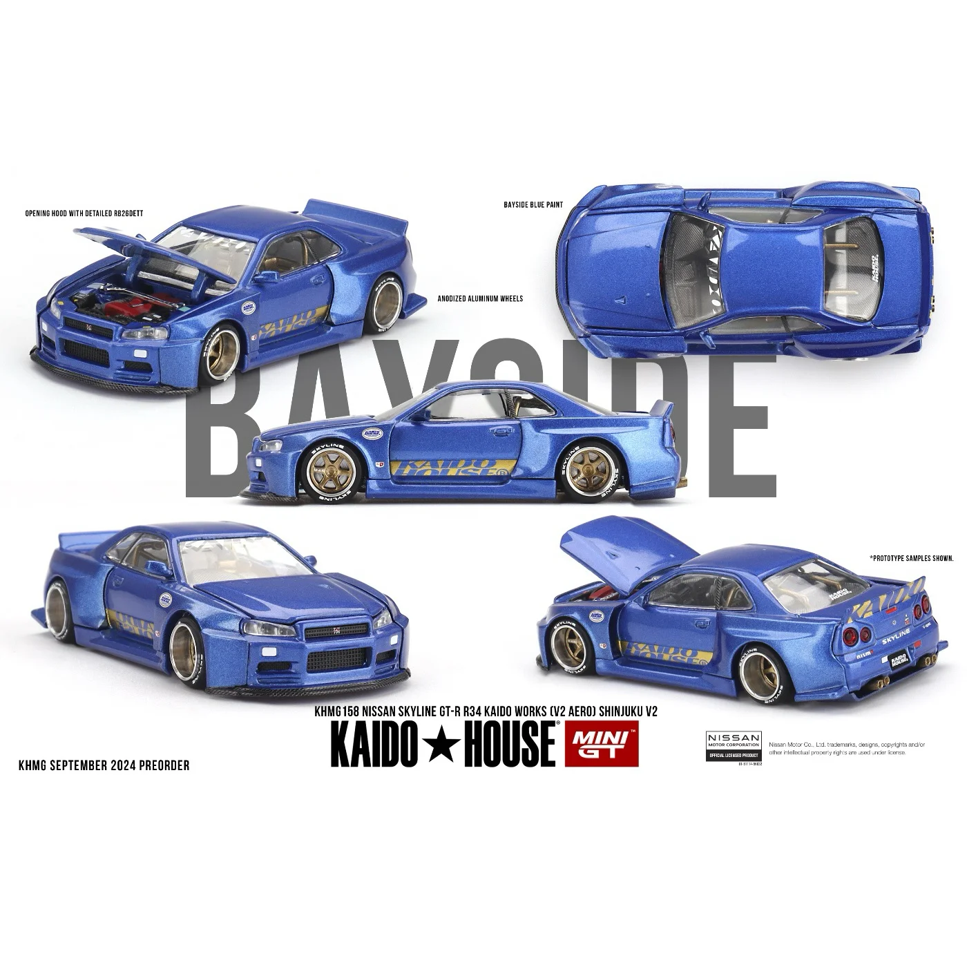 Nissan Skyline GT-R (R34) Kaido Works Shinjuku V2 - 1:64