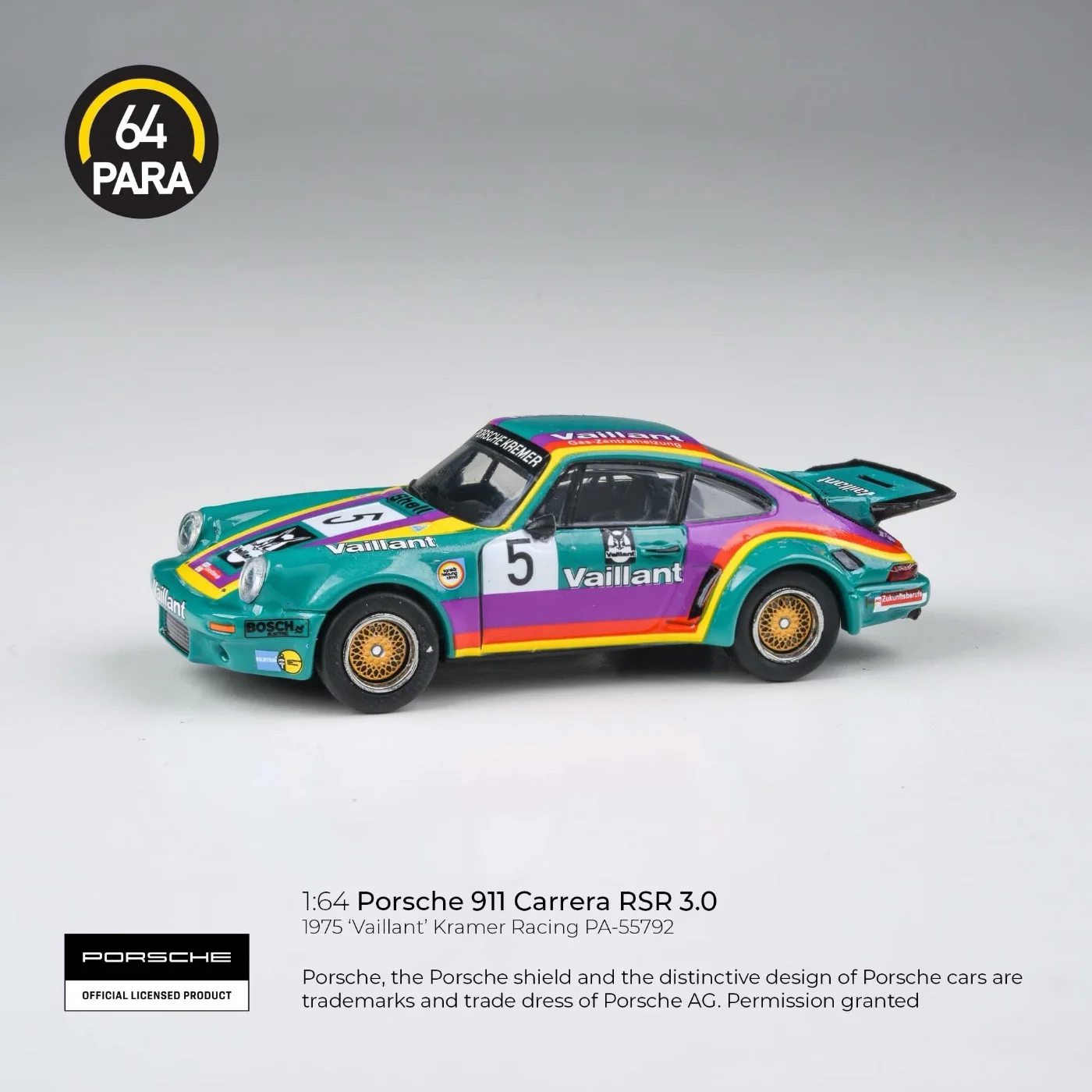 Porsche 911 Carrera RSR 3.0 - Vaillant - Para64 - 1:64