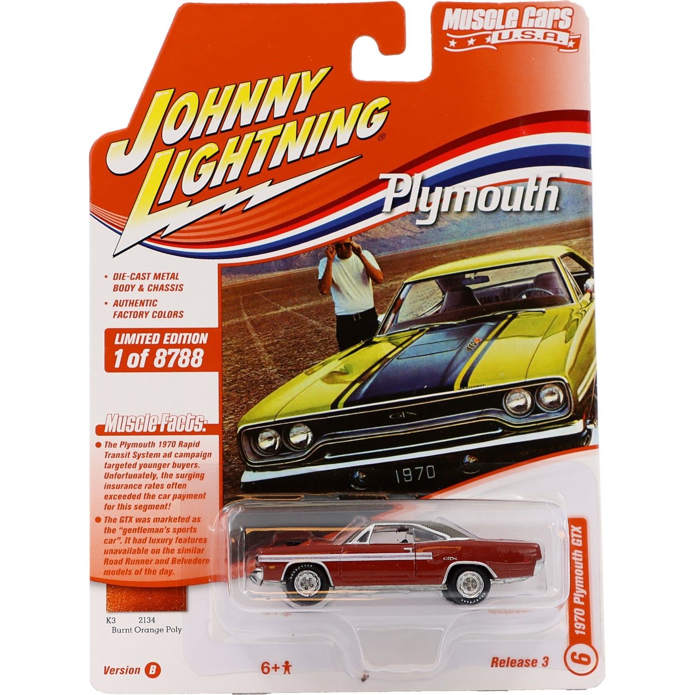 1970 Plymouth GTX – Johnny Lightning – 1:64