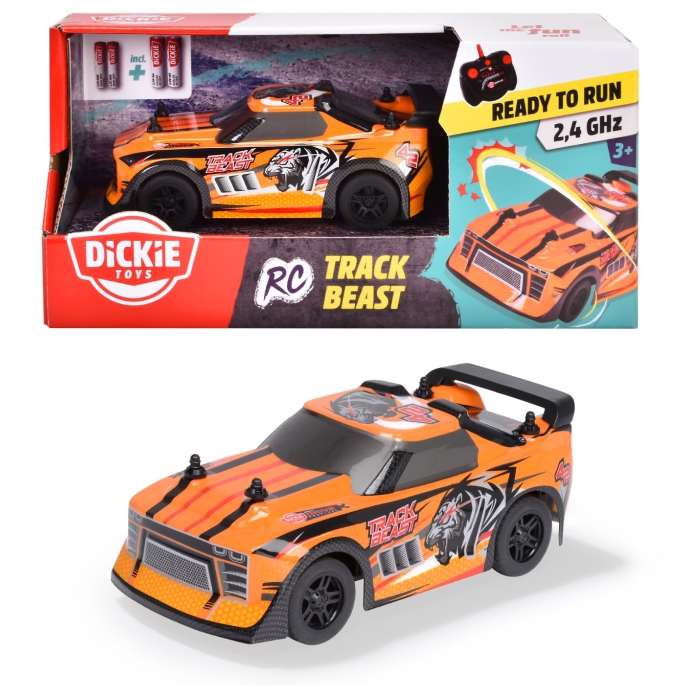 Läs mer om RC Track Beast - Radiostyrd Bil - Dickie Toys