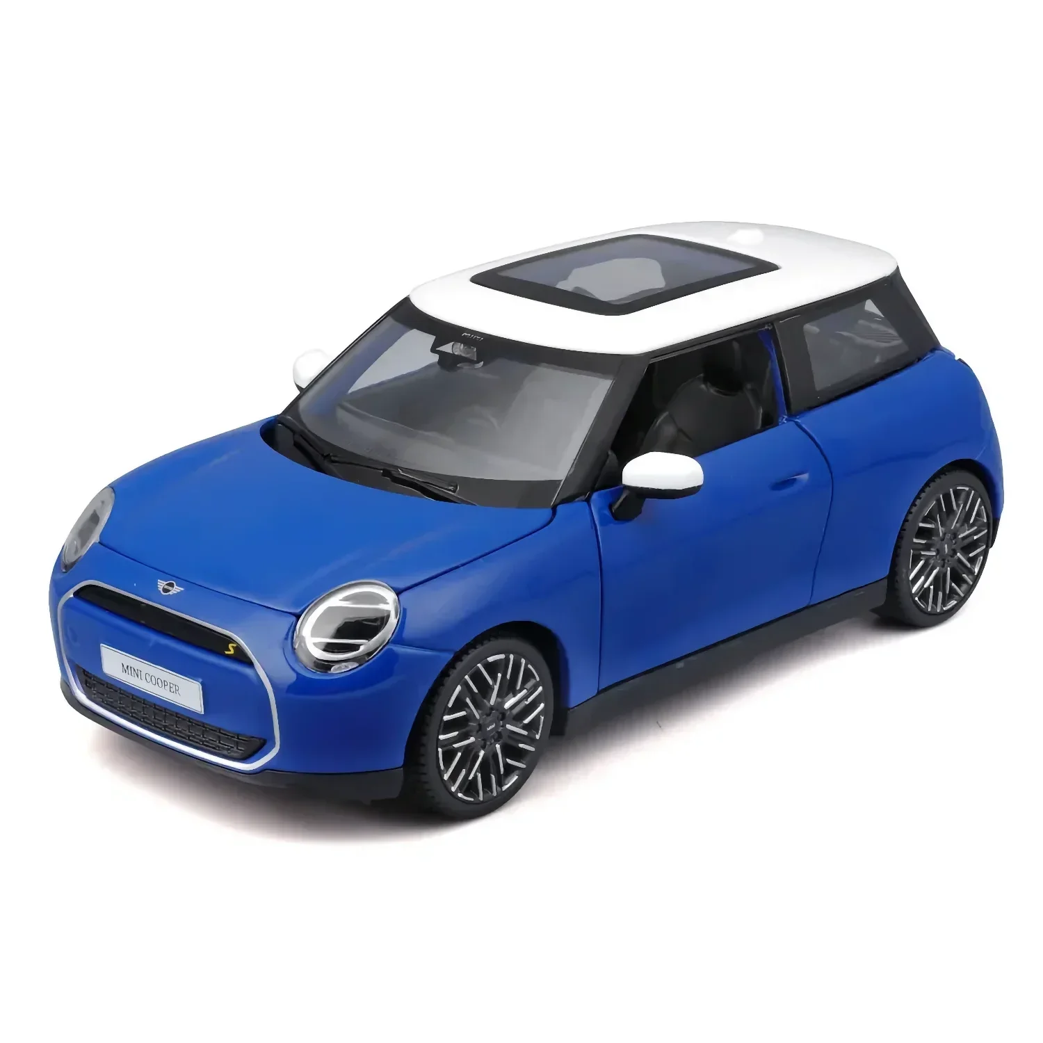 Mini Cooper SE (J01) - Blå / Vit - 2024 - Maisto - 1:24