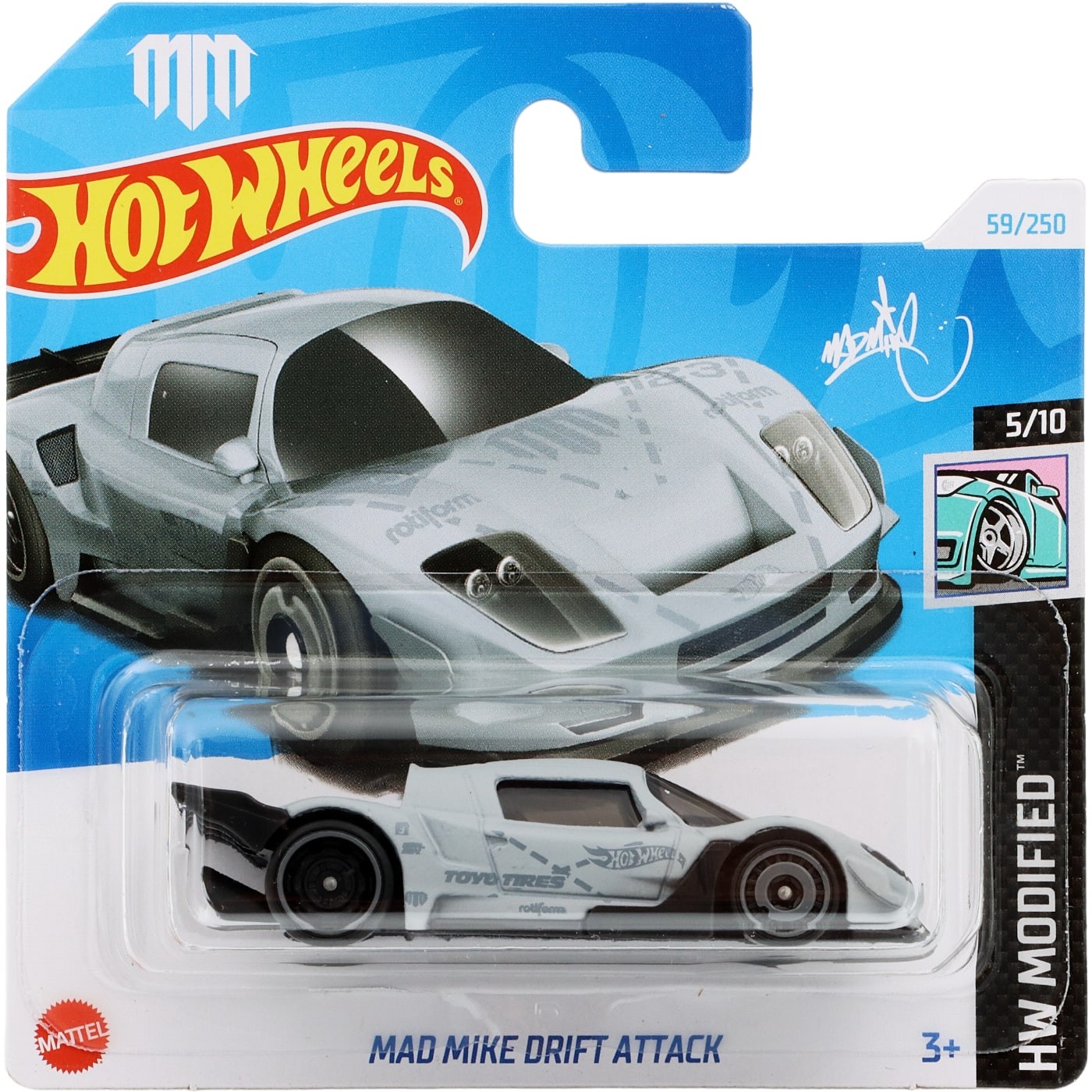 Läs mer om Mad Mike Drift Attack - Grå - HW Modified - Hot Wheels