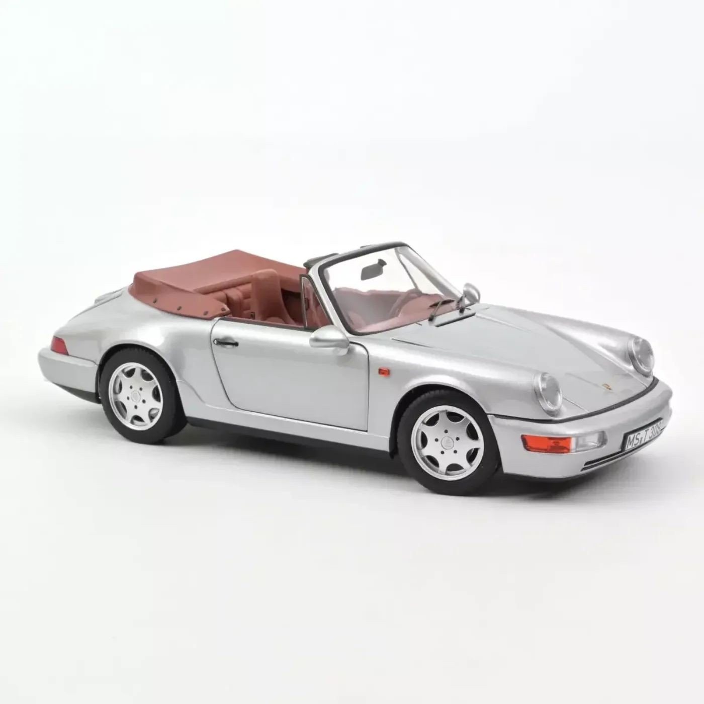 Porsche 911 Carrera 2 Cabriolet – 1990 – Silver – Norev – 1:18