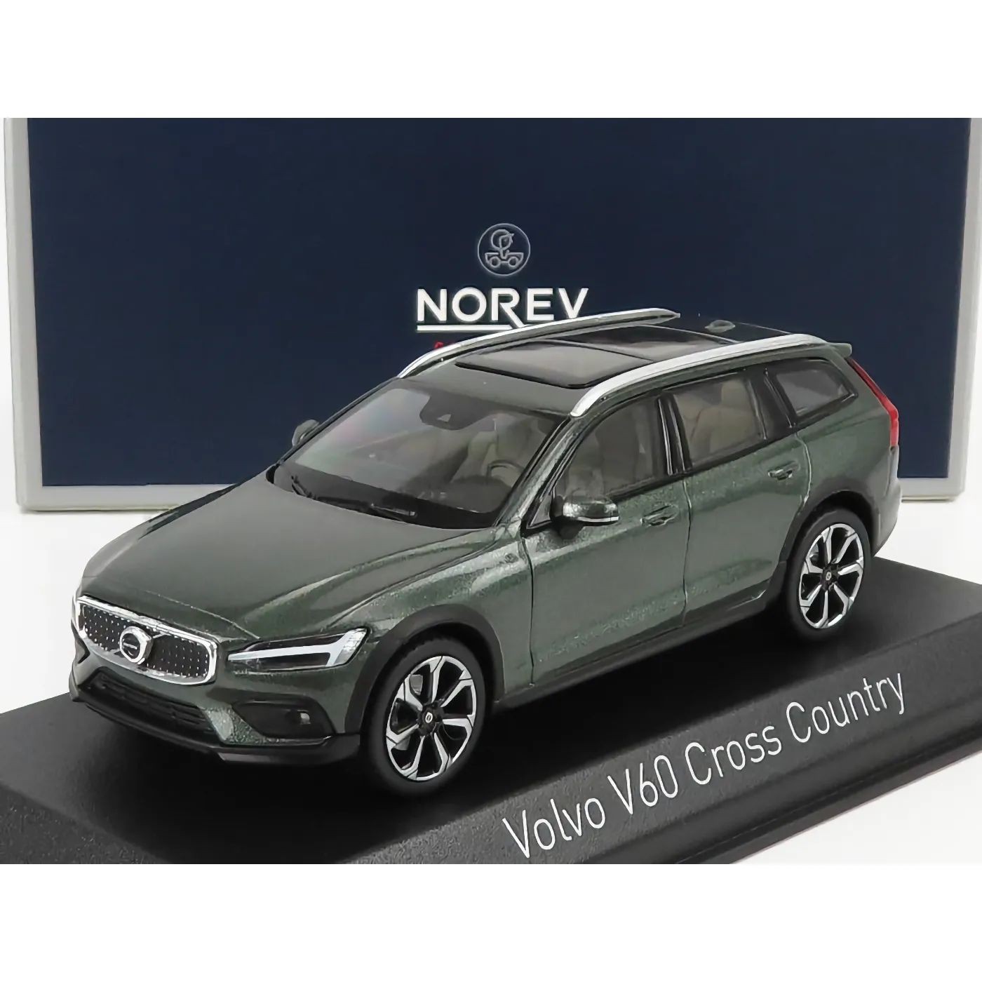 Läs mer om Volvo V60 Cross Country - 2019 - Pine Grey - Norev - 1:43