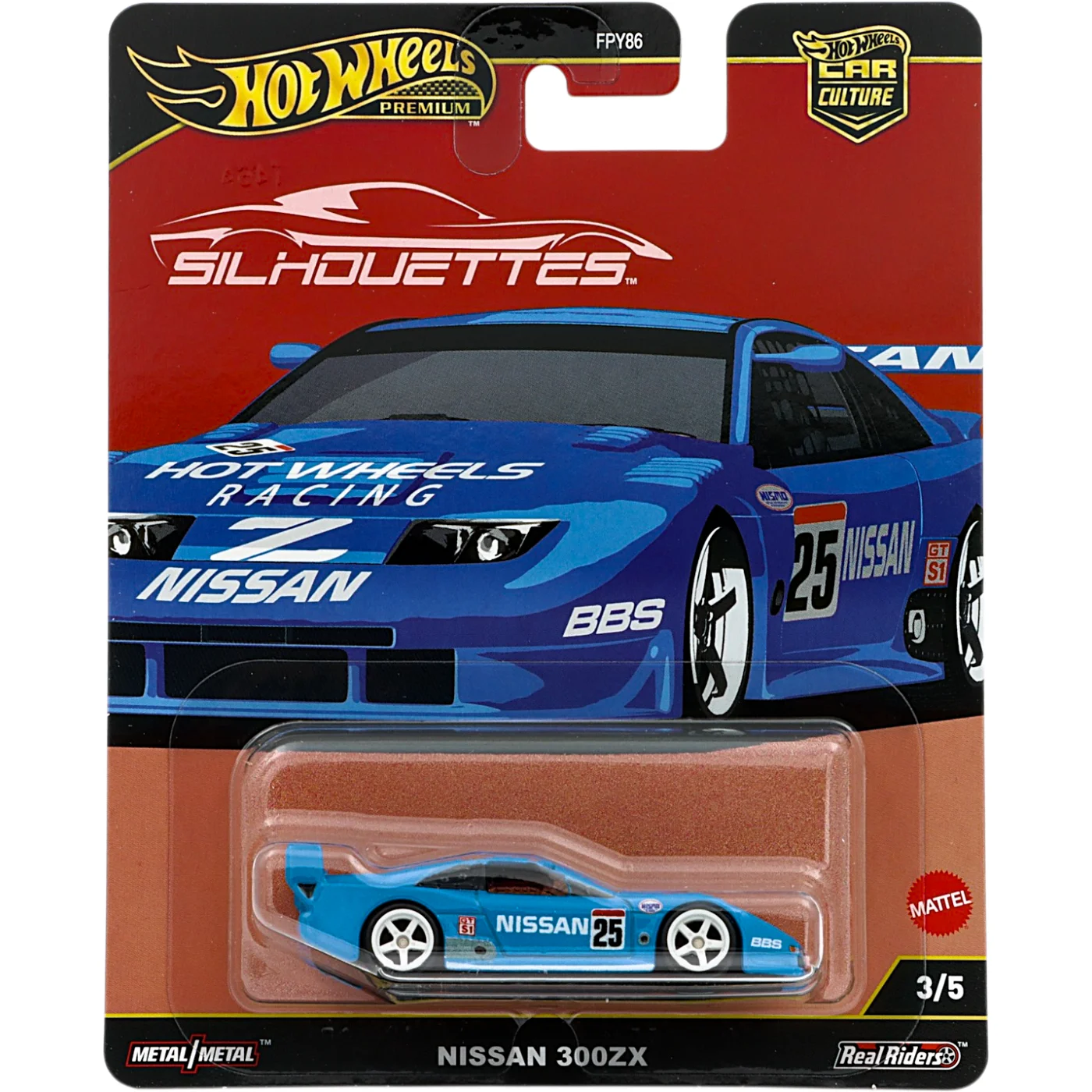 Nissan 300ZX - Blå - Silhouettes 3/5 - Hot Wheels