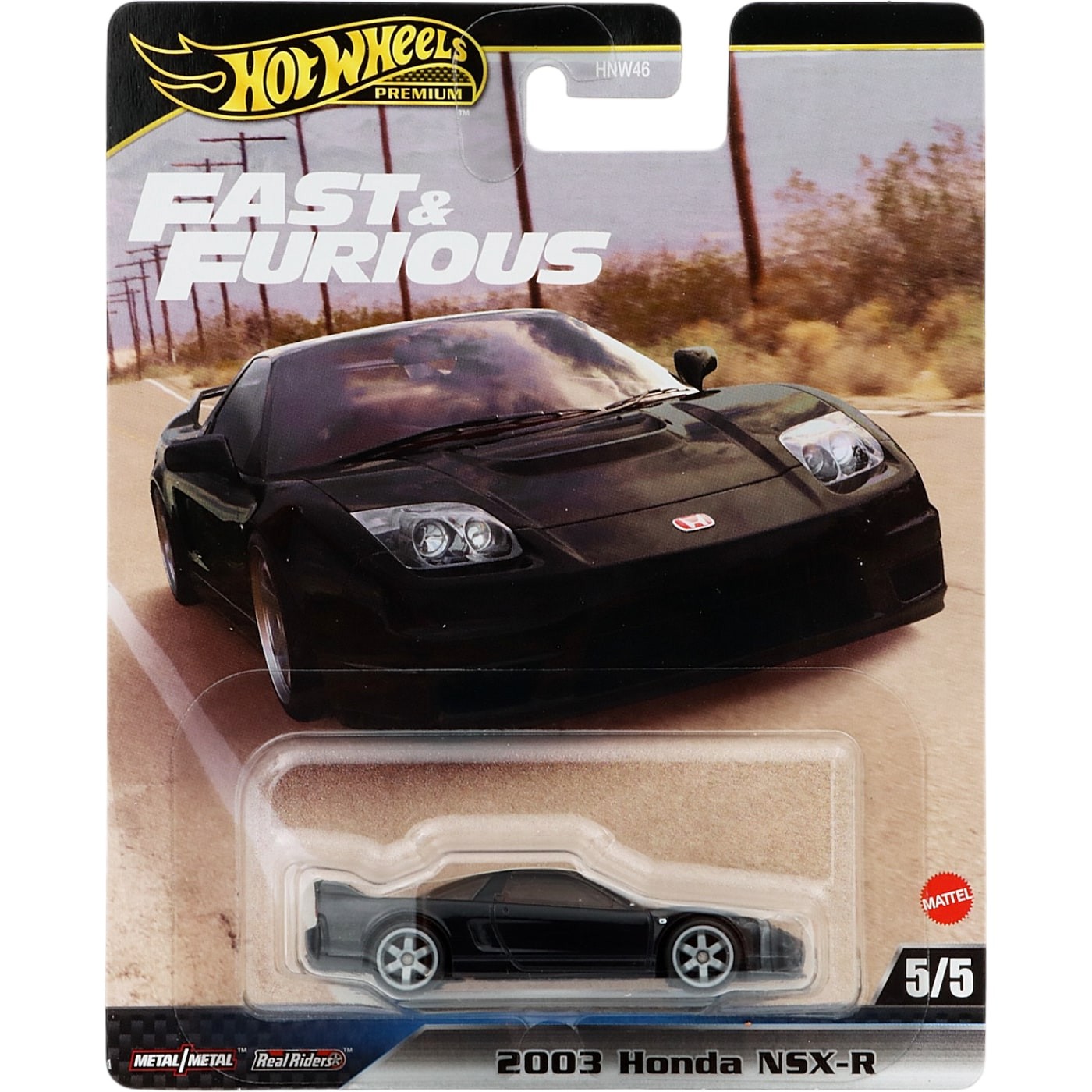 2003 Honda NSX-R – Svart – Fast &amp Furious 5/5 – Hot Wheels