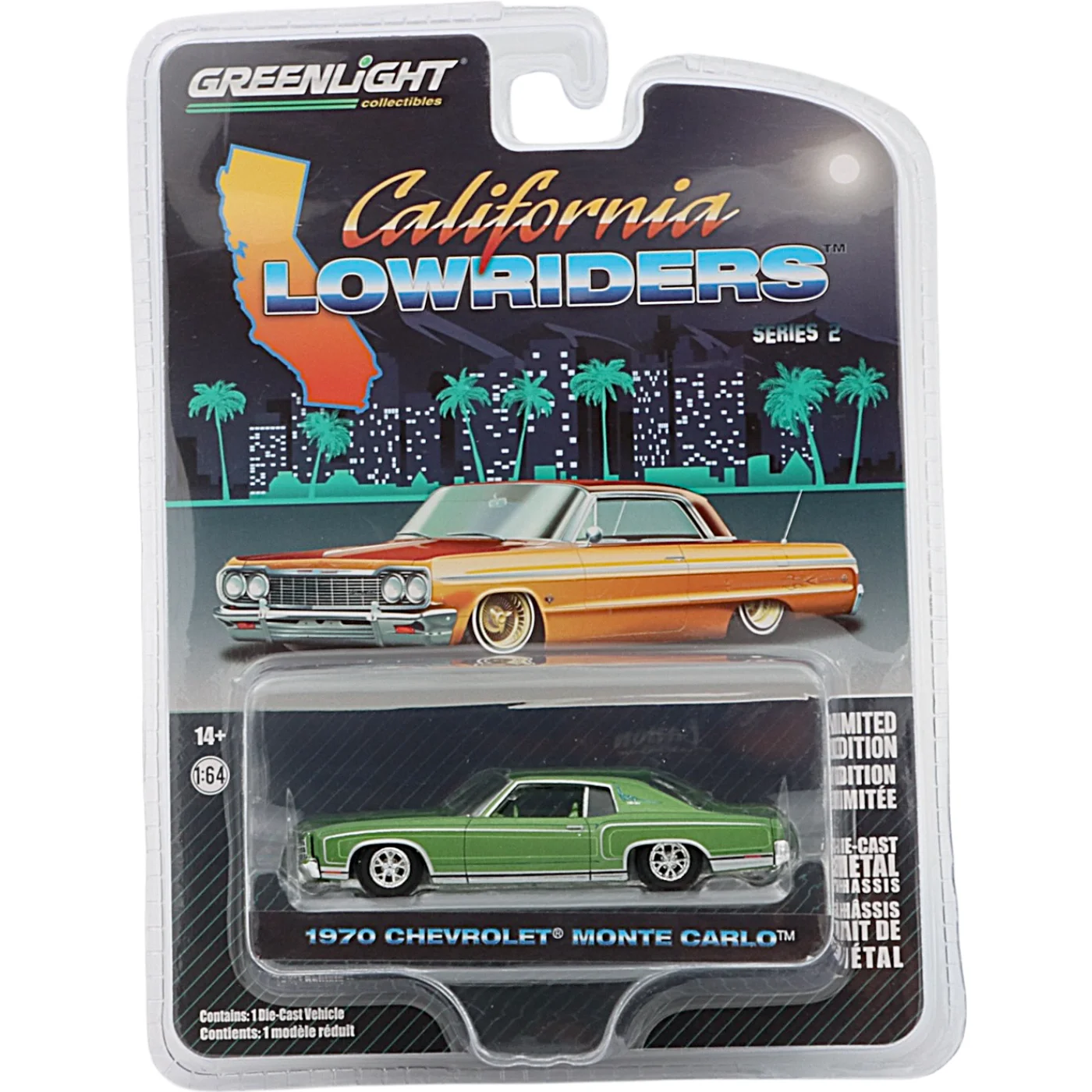 1970 Chevrolet Monte Carlo - Grön - GreenLight - 1:64