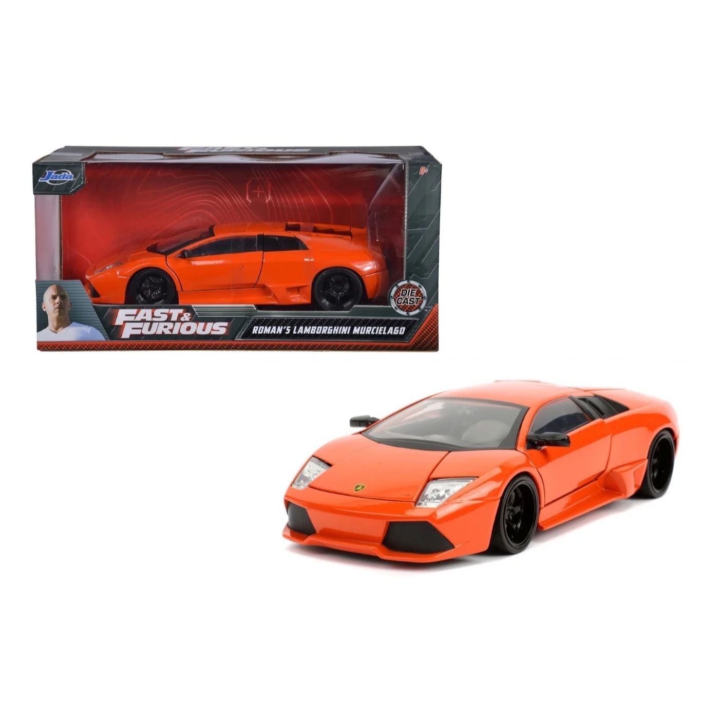 Läs mer om Romans Lamborghini Murciélago - F&F - Jada Toys - 1:24