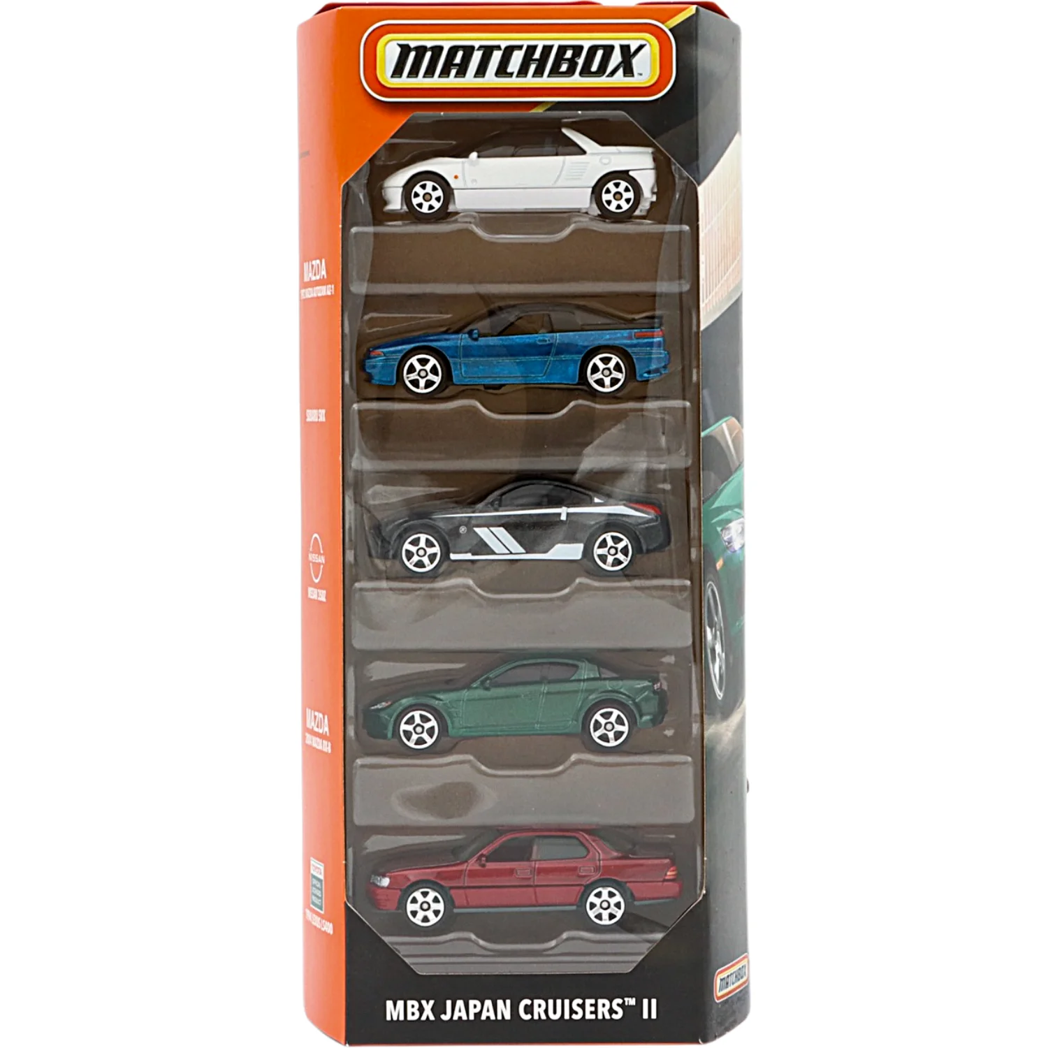 MBX Japan Cruisers II - 5-pack med japanska bilar - Matchbox