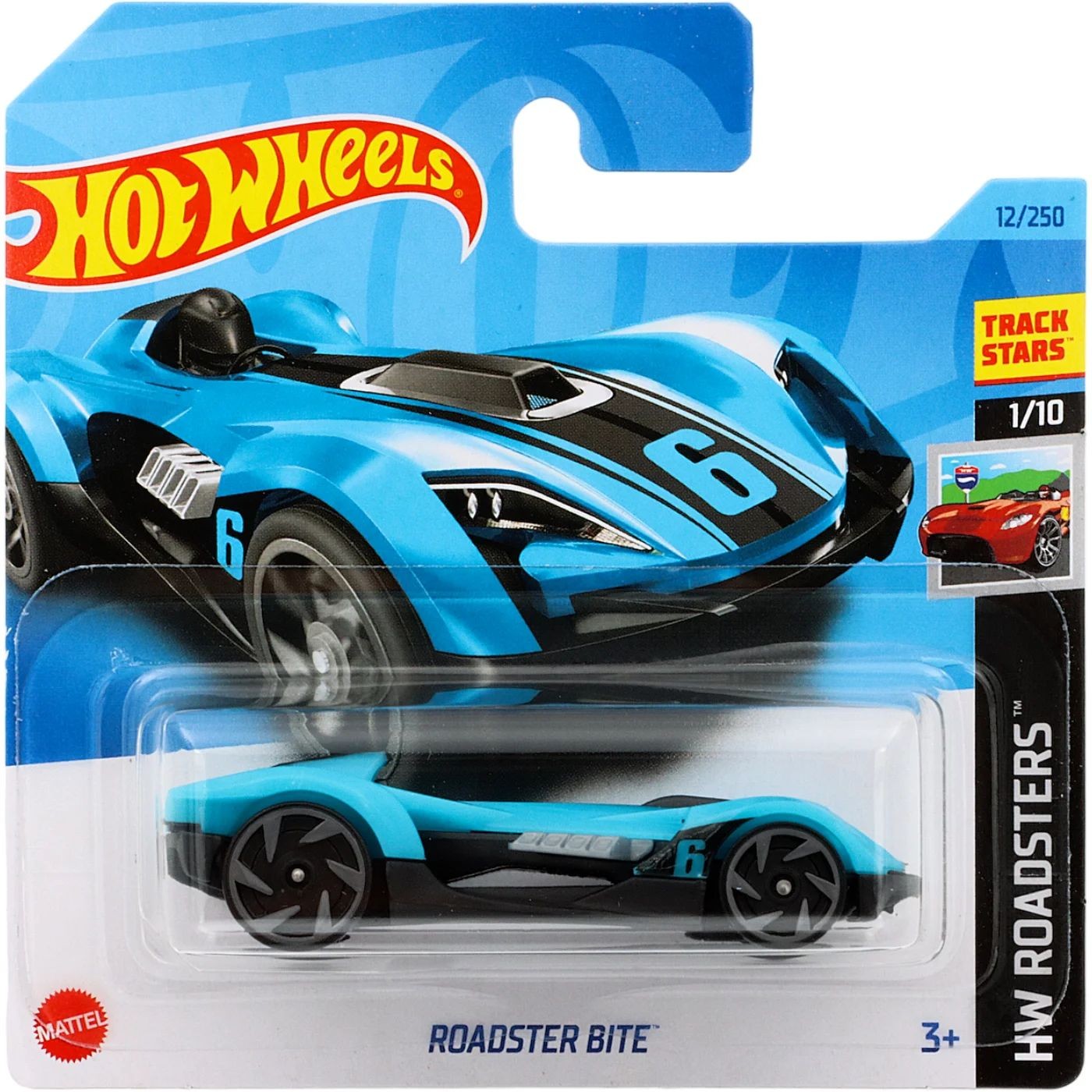 Läs mer om Roadster Bite - HW Roadsters - Blå - Hot Wheels