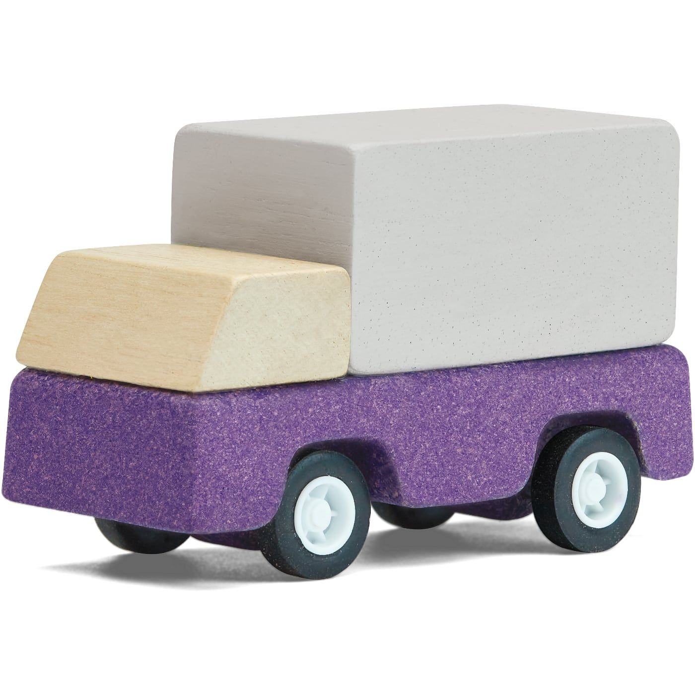 Läs mer om PlanToys lila lastbil - Purple Delivery Truck 6297