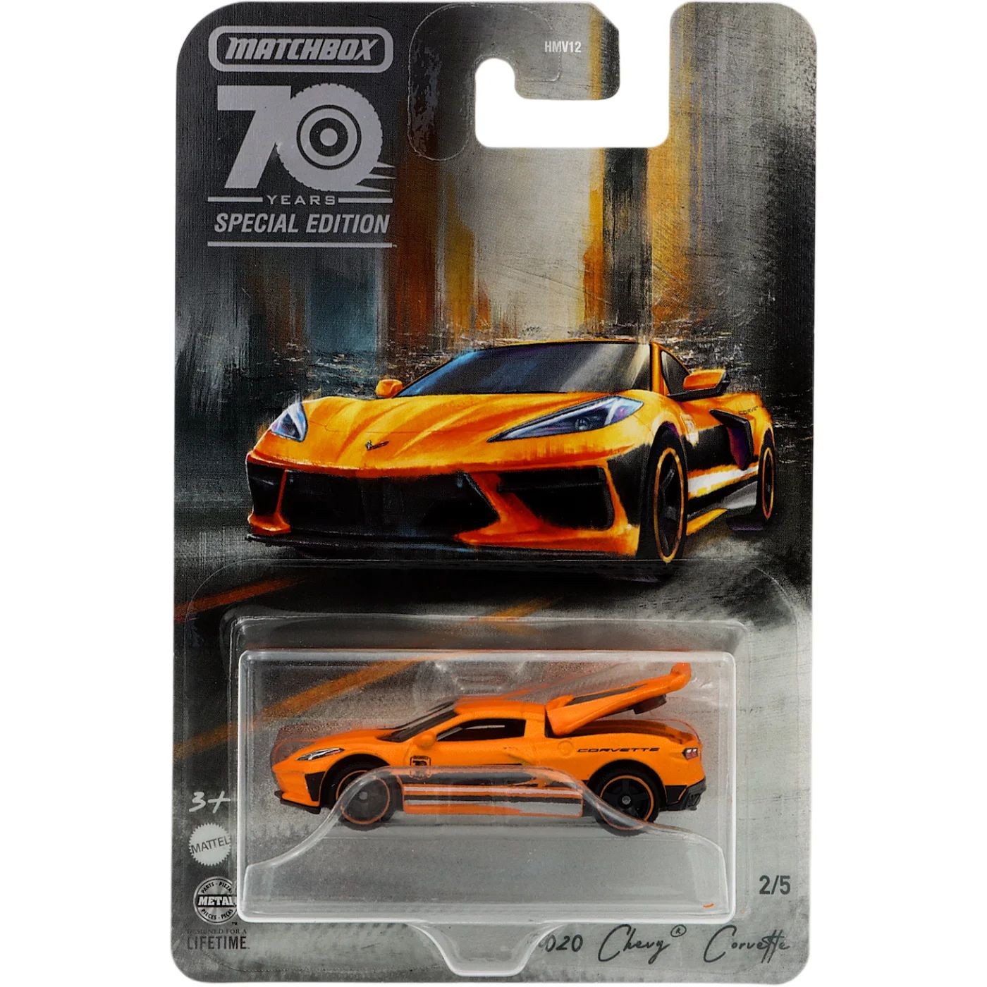 2020 Chevy Corvette – 70 Years – Orange – Matchbox – 1:64