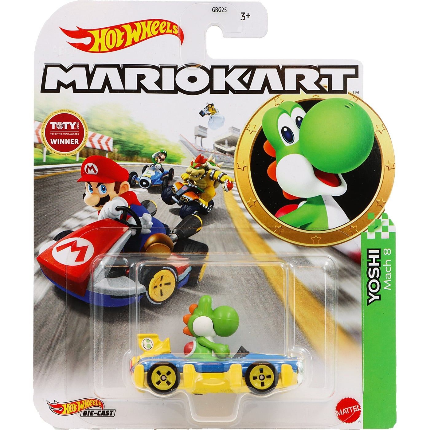 Läs mer om Yoshi - Mario Kart - Mach 8 - Hot Wheels