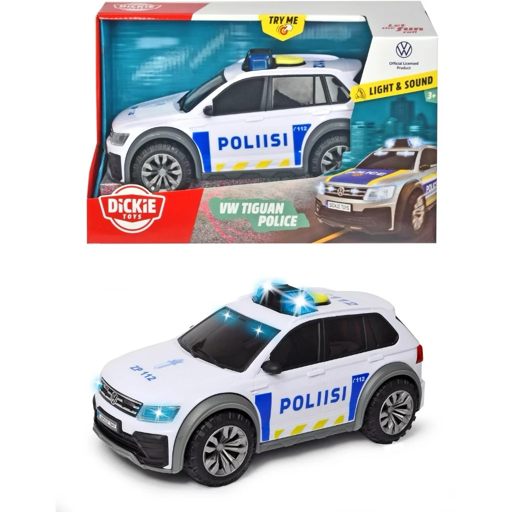 Finsk Polisbil – VW Tiguan – Ljud &amp Ljus – Dickie Toys