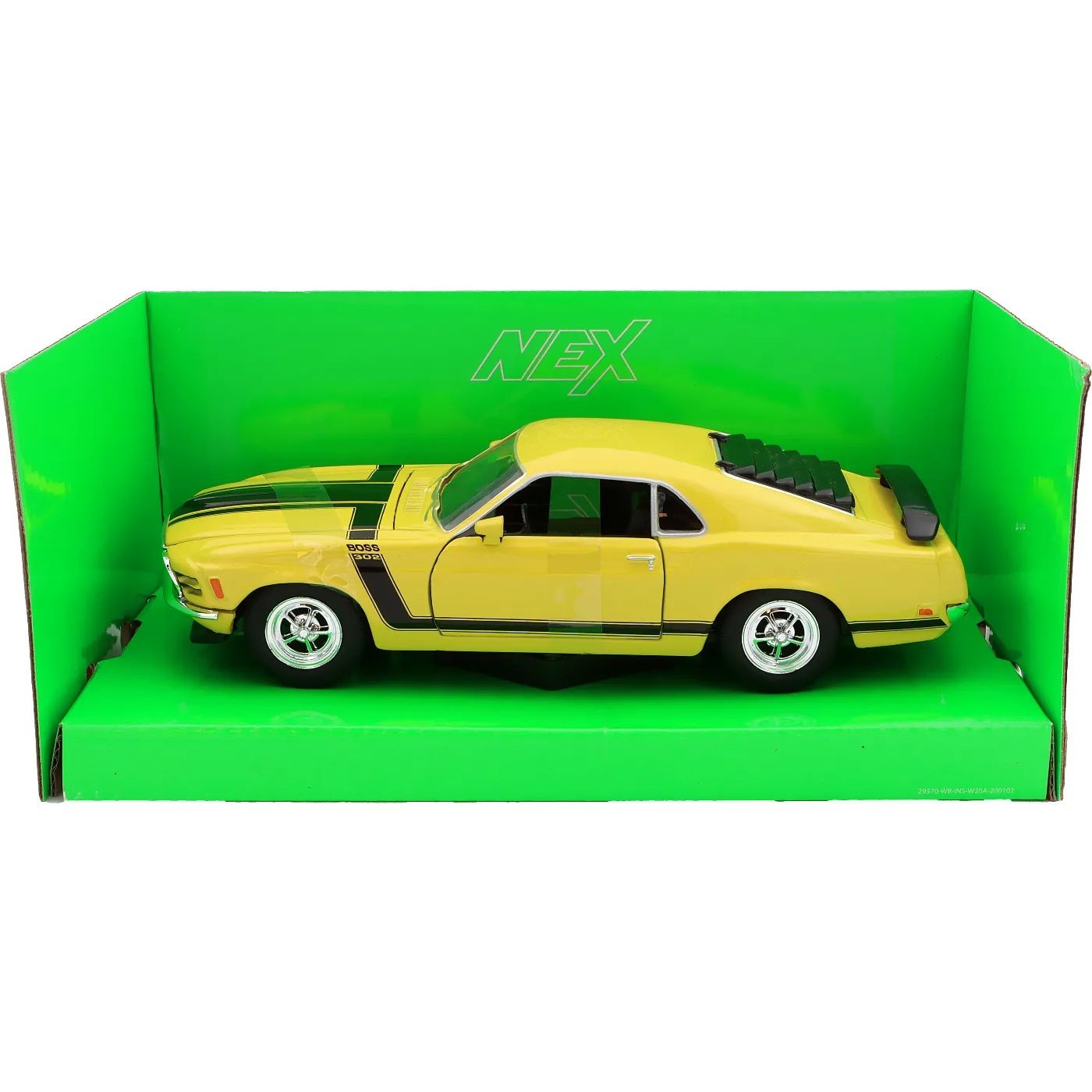 1970 Ford Mustang Boss 302 – Gul – Welly – 1:24