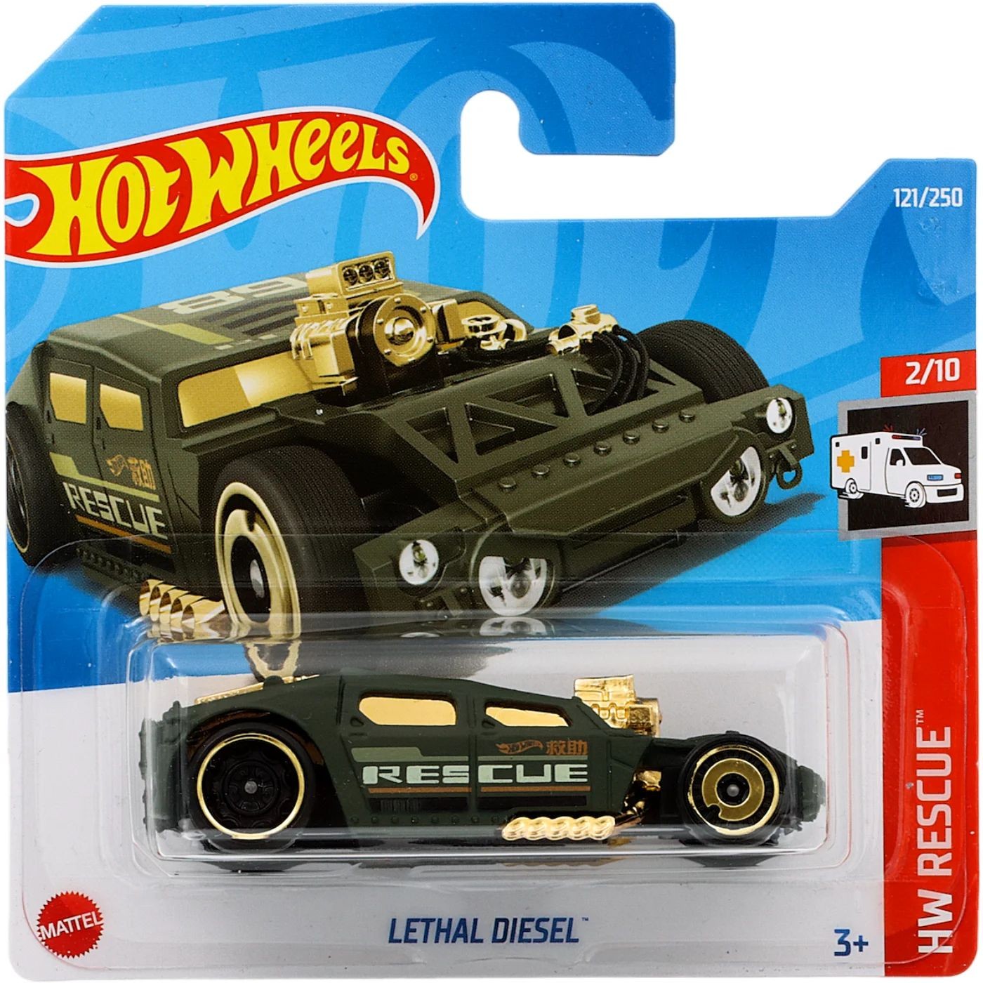 Lethal Diesel – HW Rescue – Grön – Hot Wheels