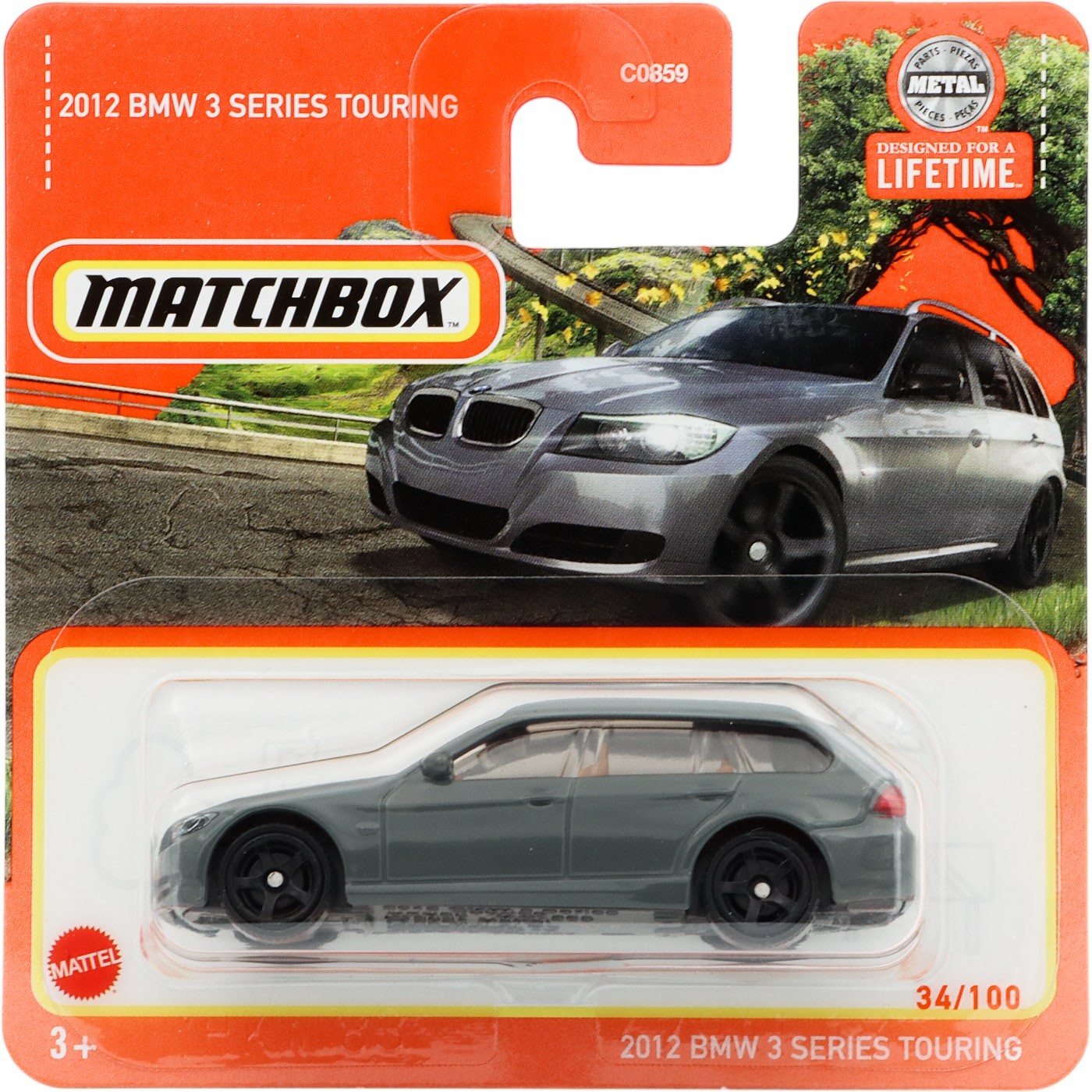 2012 BMW 3 Series Touring – Grå – Matchbox