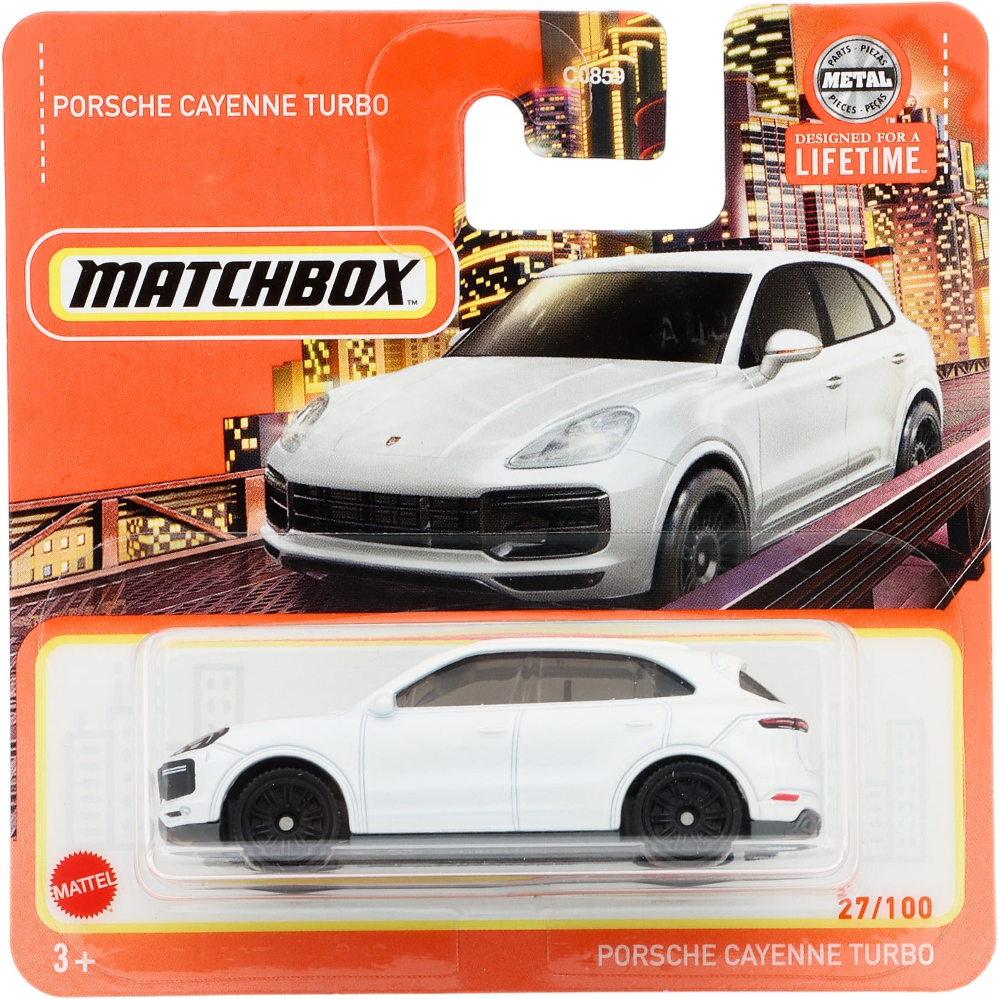 Läs mer om Porsche Cayenne Turbo - Vit - Matchbox