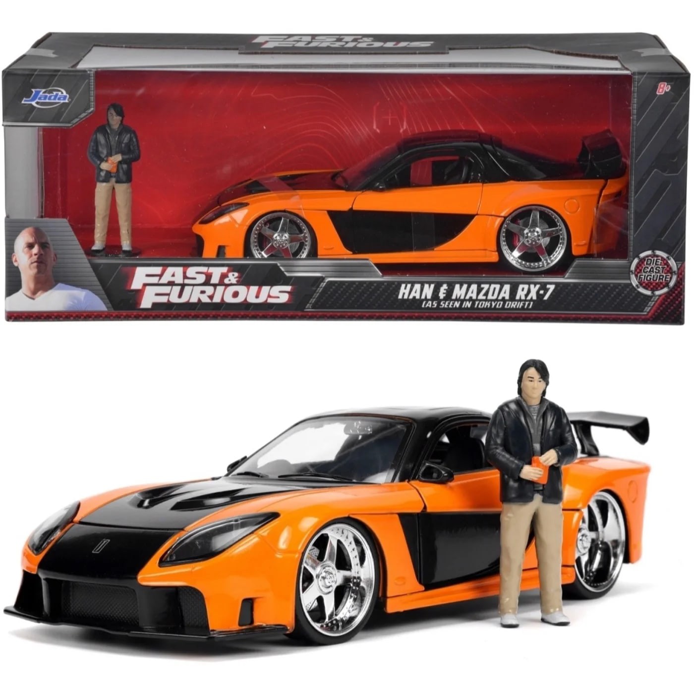 Han &amp Mazda RX-7 – Fast &amp Furious – Jada Toys – 1:24