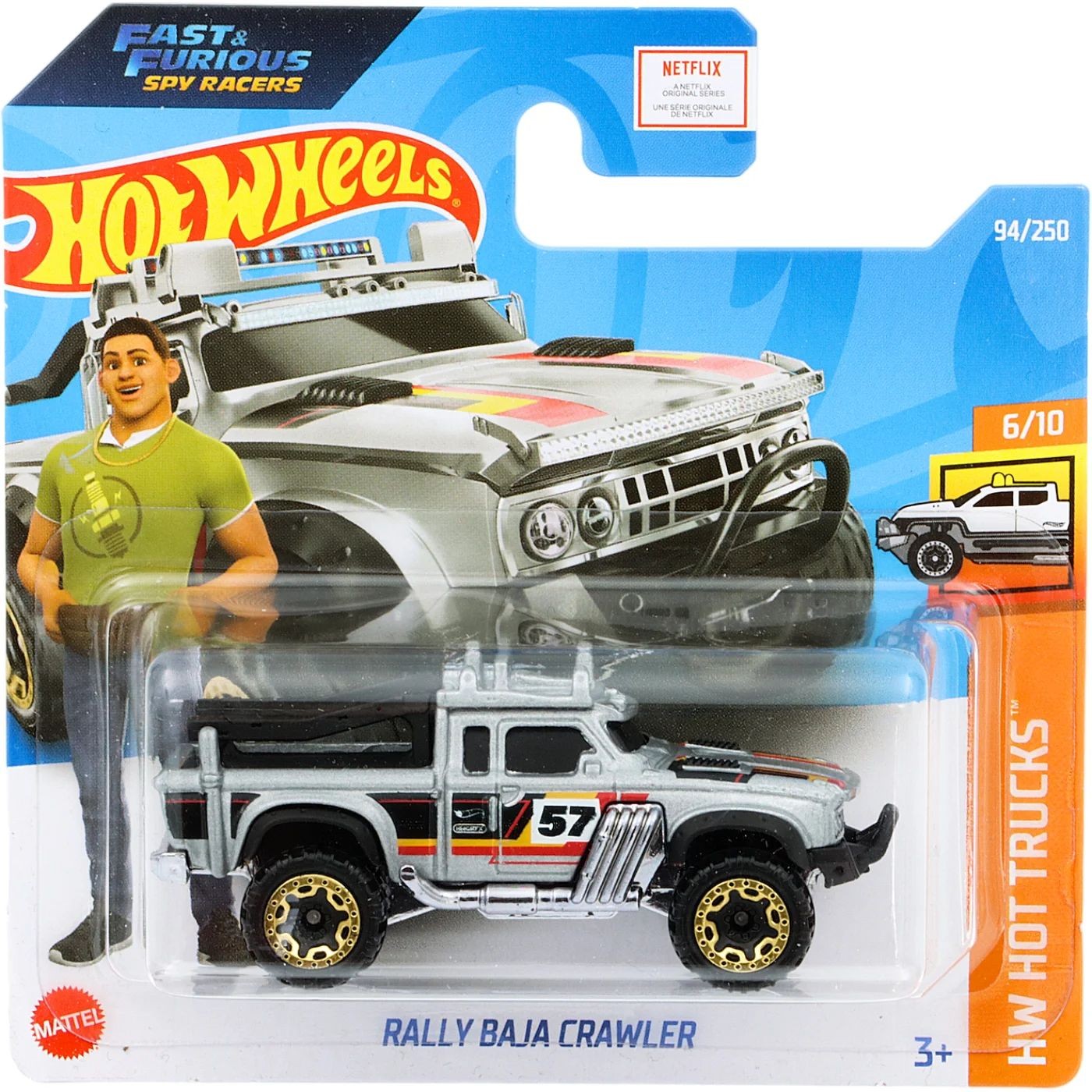 Läs mer om Rally Baja Crawler - HW Hot Trucks - Grå - Hot Wheels