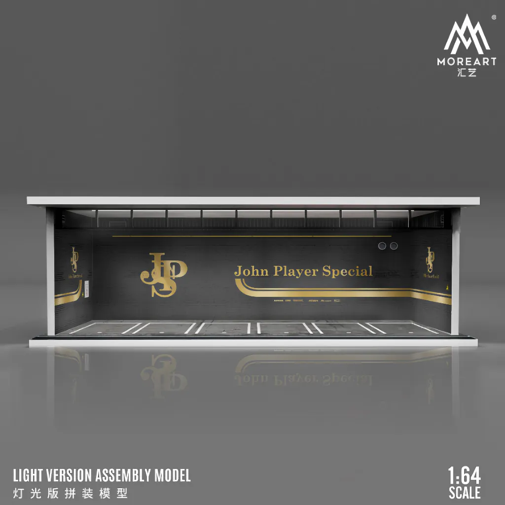 John Player Special (JPS) Parking Garage - LED-belysning - 1:64