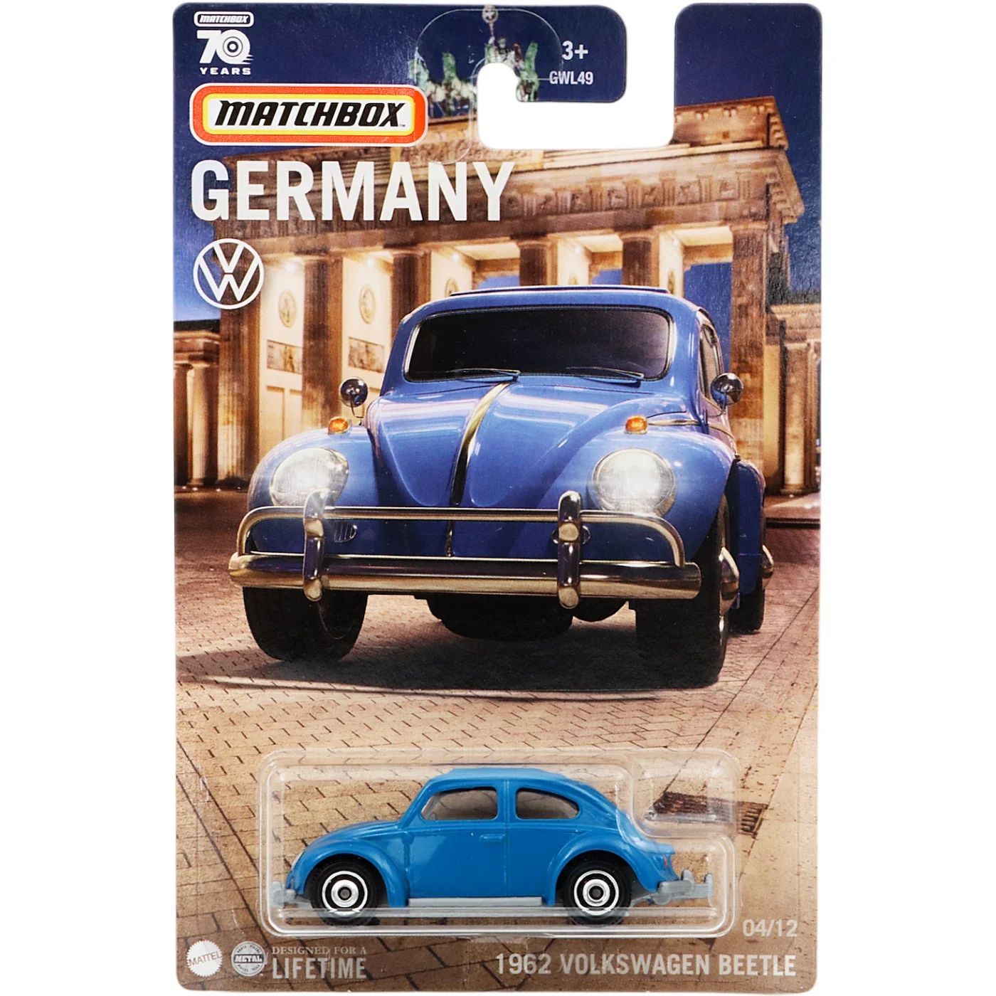 1962 Volkswagen Beetle – Blå – Germany 4/12 – Matchbox