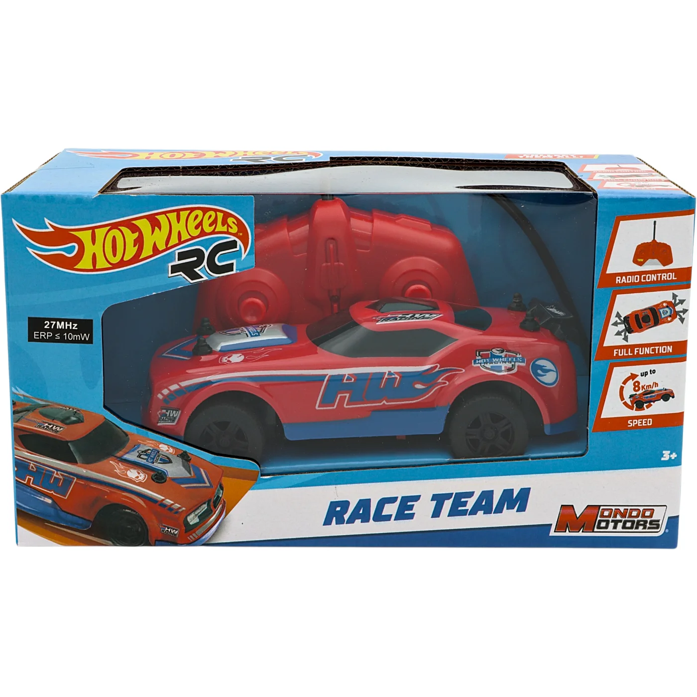 Radiostyrd bil - Race Team - Hot Wheels (Röd)