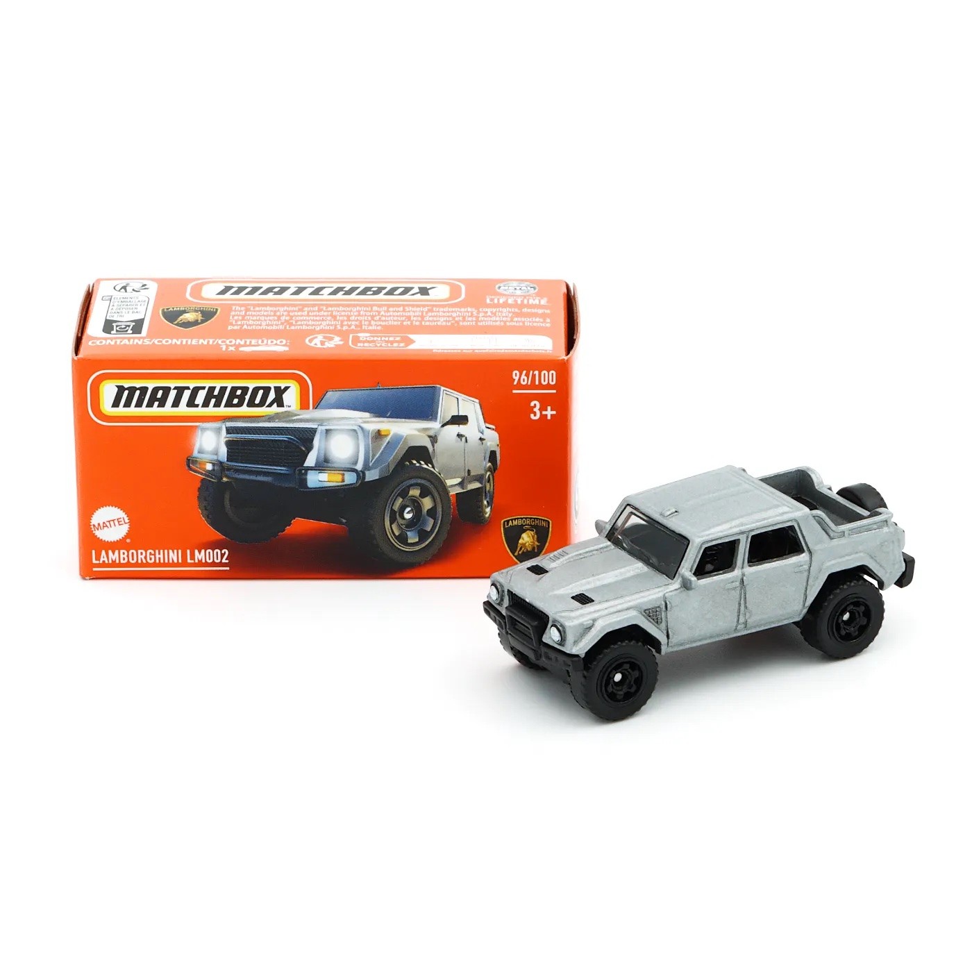 Läs mer om Lamborghini LM002 - Grå - Power Grab - Matchbox