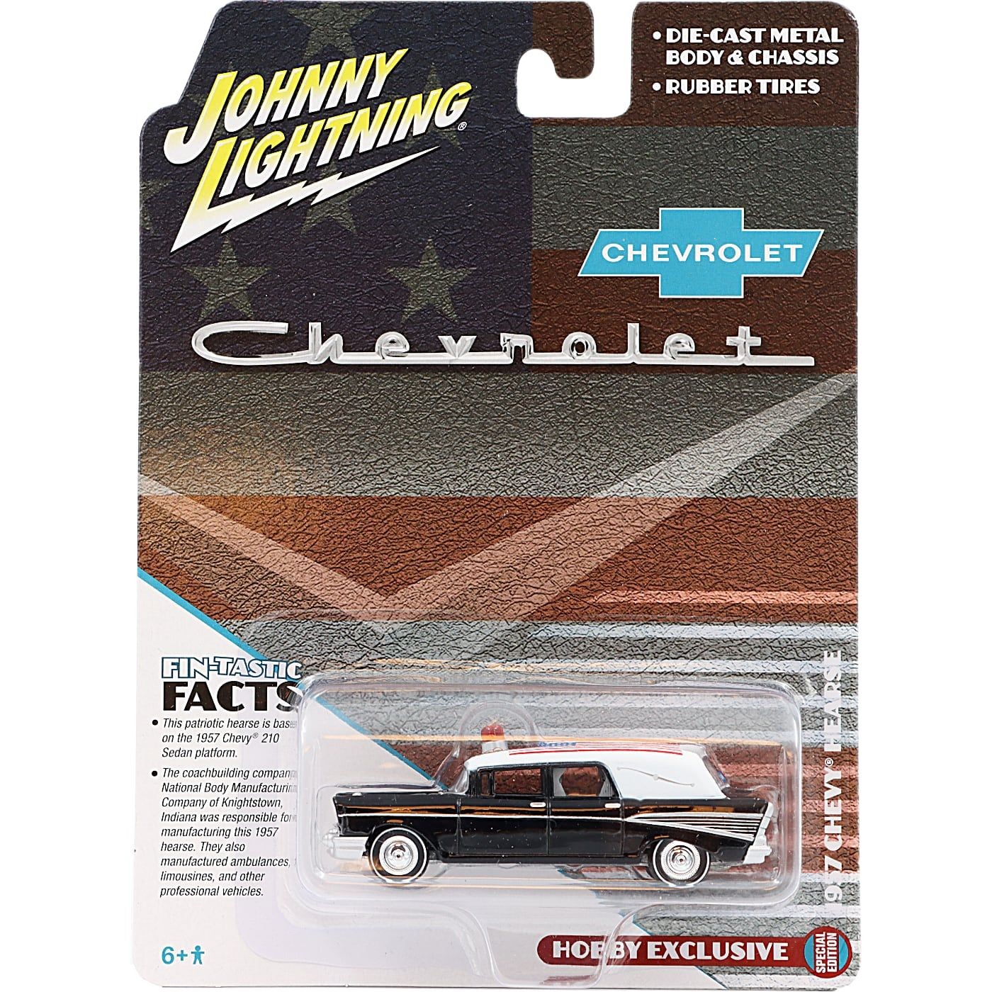 Chevrolet Bel Air Hearse – 1957 – Johnny Lightning – 1:64