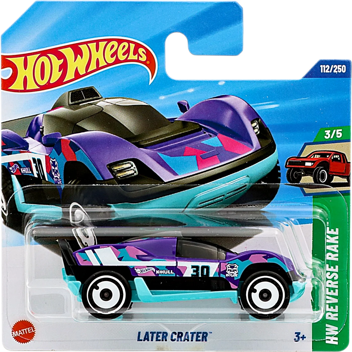 Later Crater - Lila/Blå - HW Reverse Rake - Hot Wheels