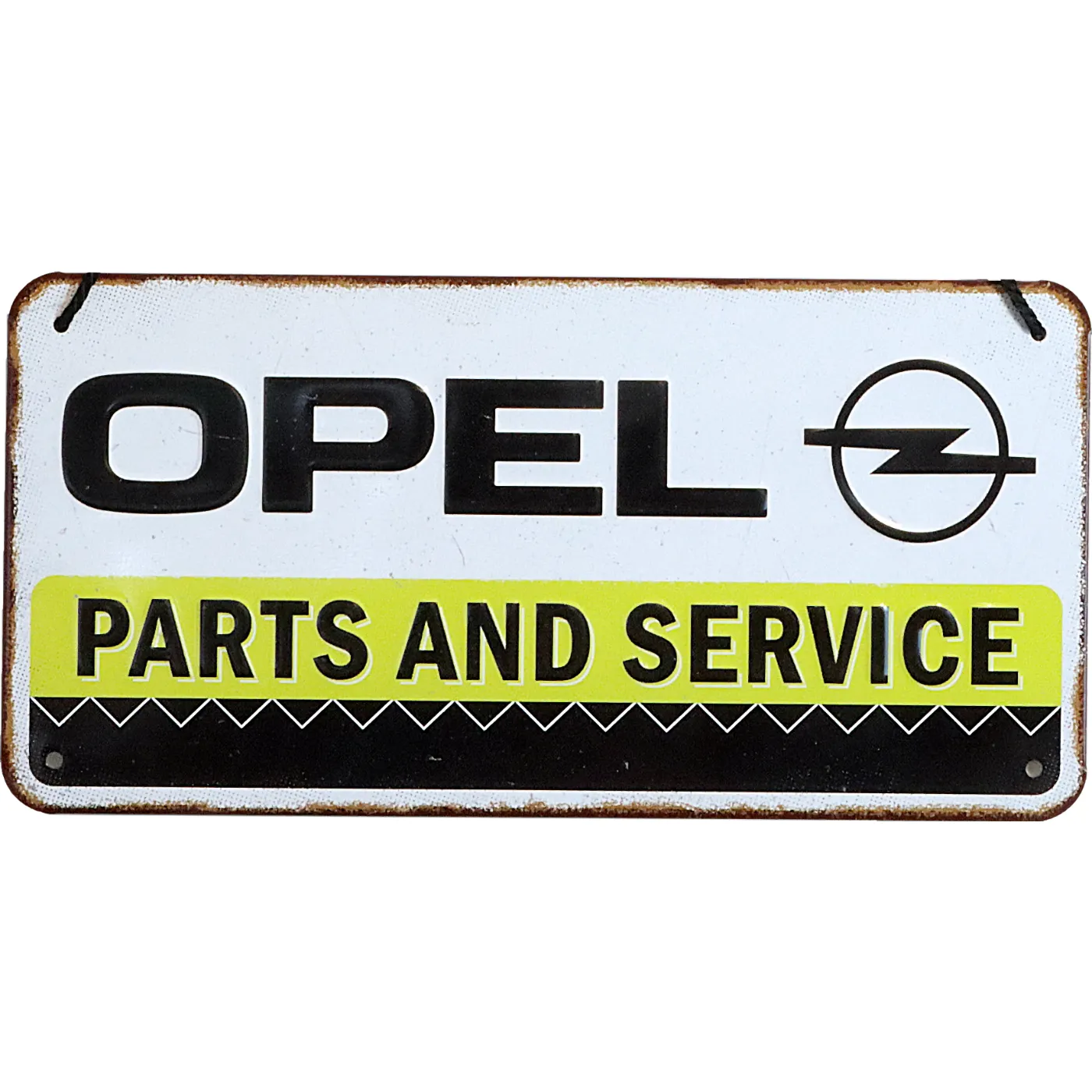 Opel Parts and Service - Plåtskylt - 20 x 10 cm