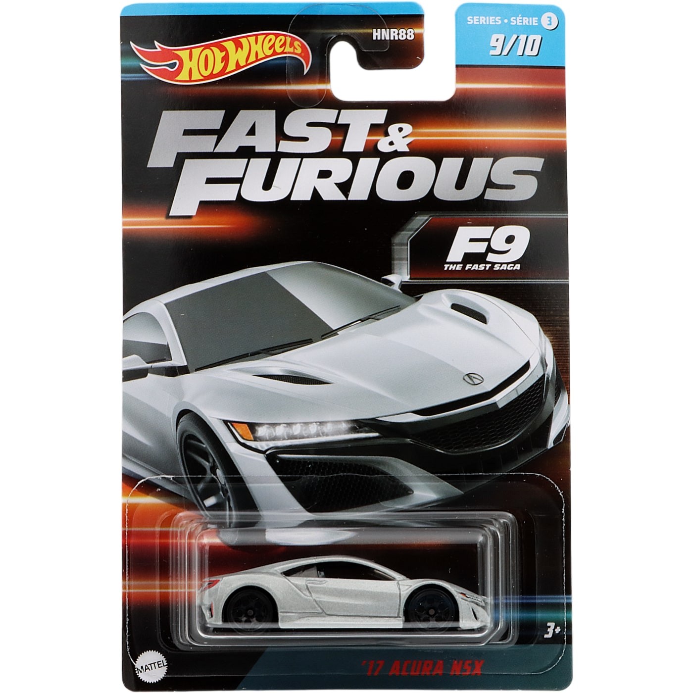 17 Acura NSX – Grå – F&ampF – S3 9/10 – Hot Wheels