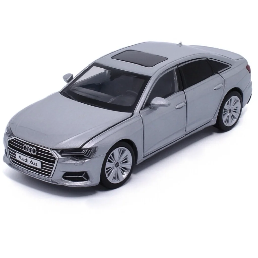 Audi A6 3.0T - Silver - Ljud & Ljus - Tayumo - 1:32