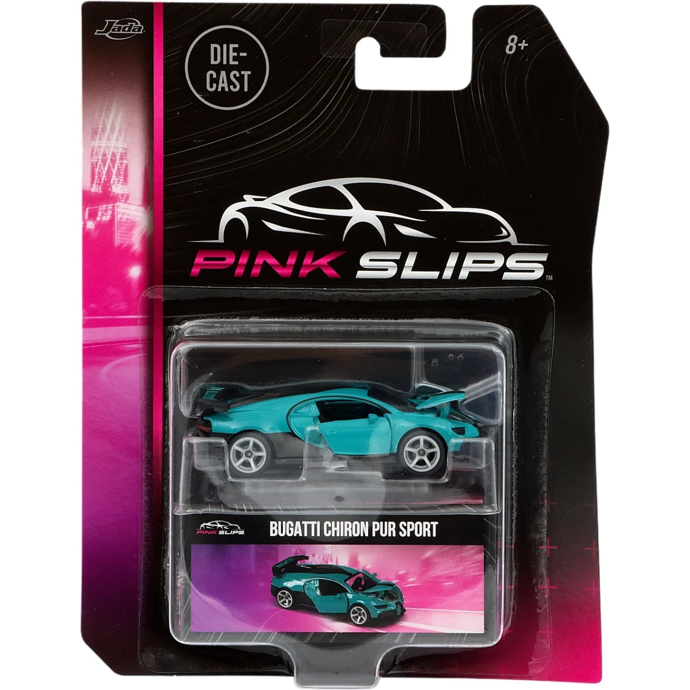 Bugatti Chiron Pur Sport – Pink Slips – Jada Toys – 7 cm