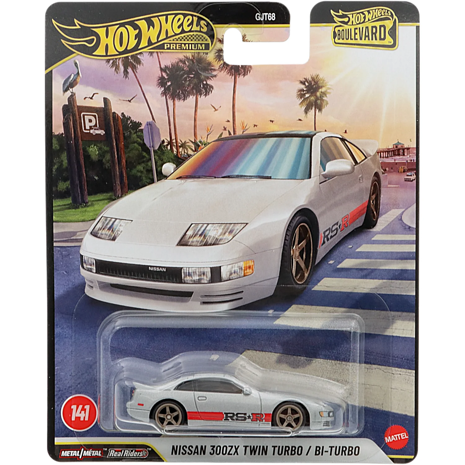 Nissan 300ZX Twin Turbo / Bi-Turbo - Silver - Boulevard 141 - Hot Wheels