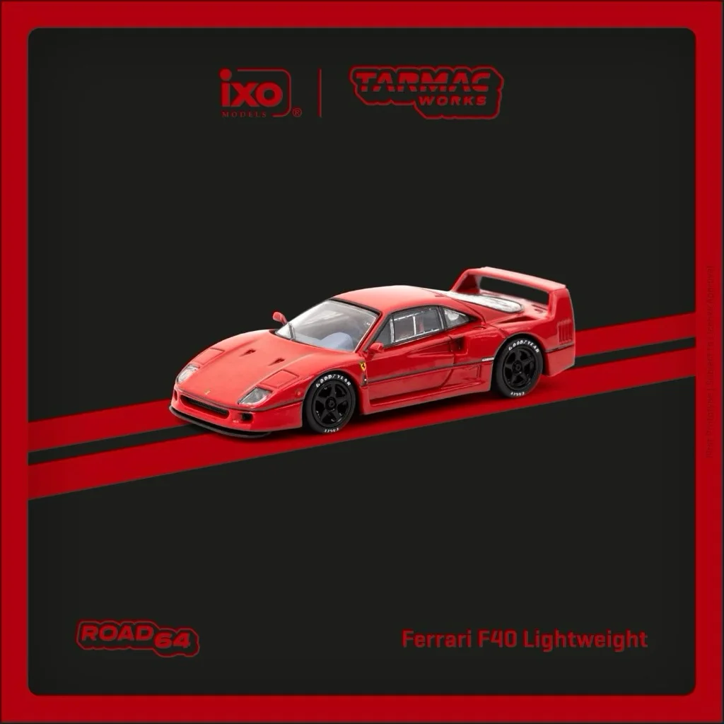 Läs mer om Ferrari F40 Lightweight - Tarmac Works x Ixo Models - 1:64