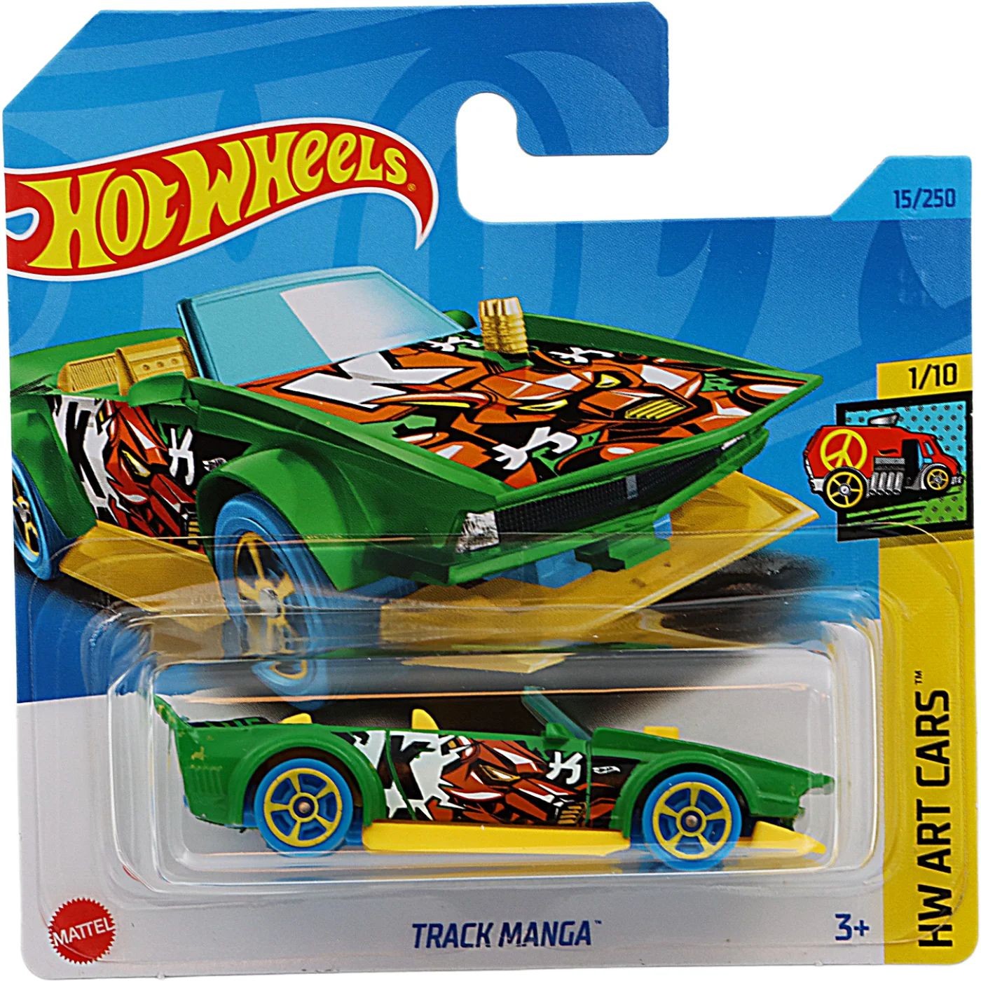 Läs mer om Track Manga - HW Art Cars - Grön - Hot Wheels