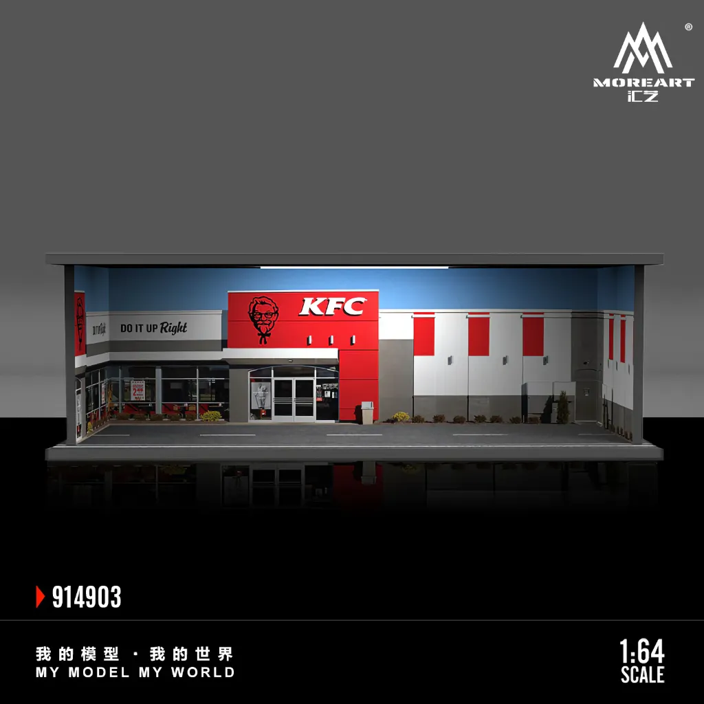 KFC Diorama - Do it Up Right - LED-belysning - 1:64