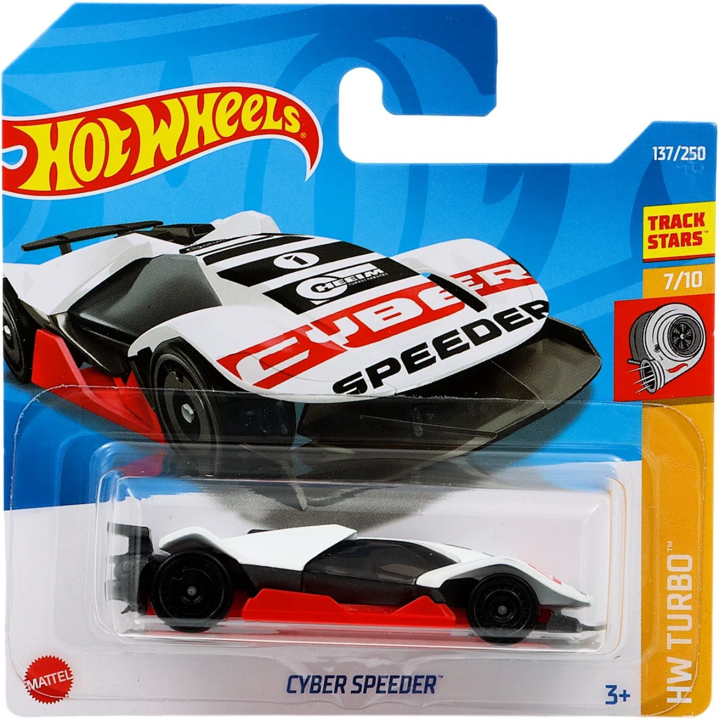 Cyber Speeder – HW Turbo – Vit – Hot Wheels