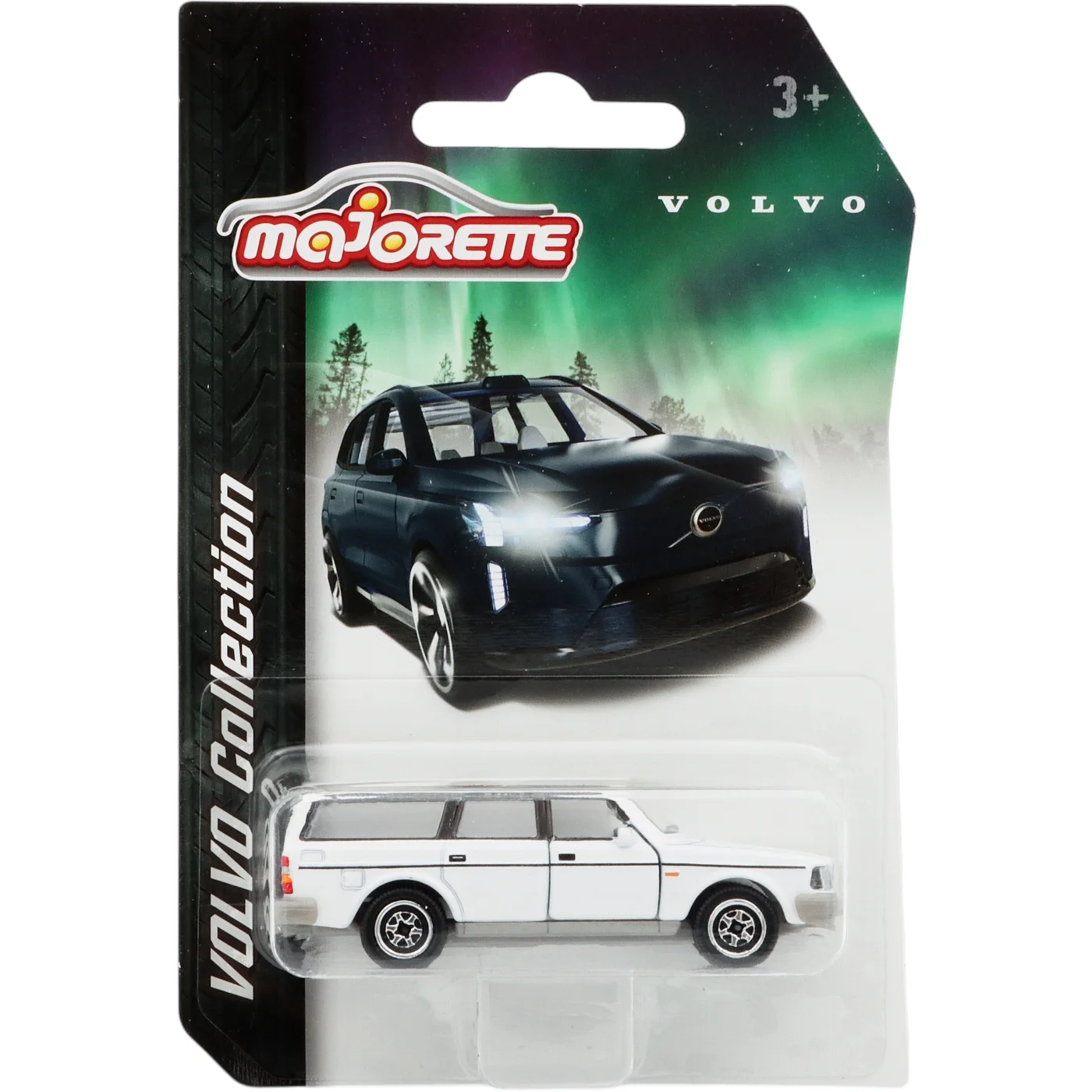 Volvo 240 GL Estate – Vit – Norrsken – Majorette – 7 cm