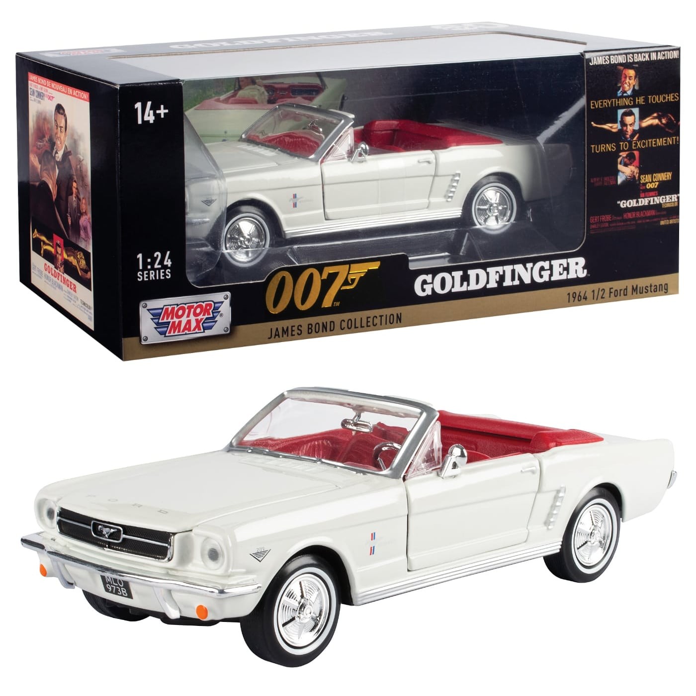 1964 1/2 Ford Mustang – Goldfinger – James Bond – MM – 1:24