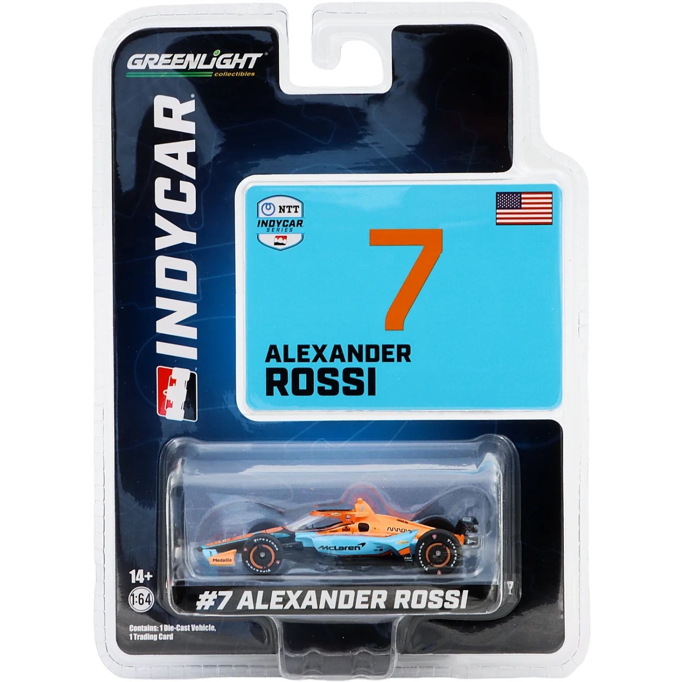 Läs mer om Indycar - 2023 - Alexander Rossi #7 - GreenLight - 1:64