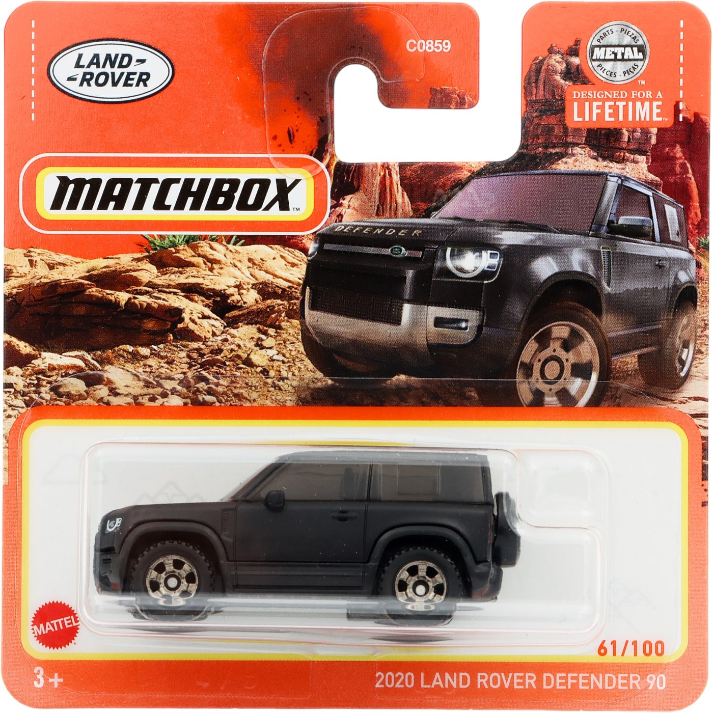 2020 Land Rover Defender 90 – Svart – Matchbox