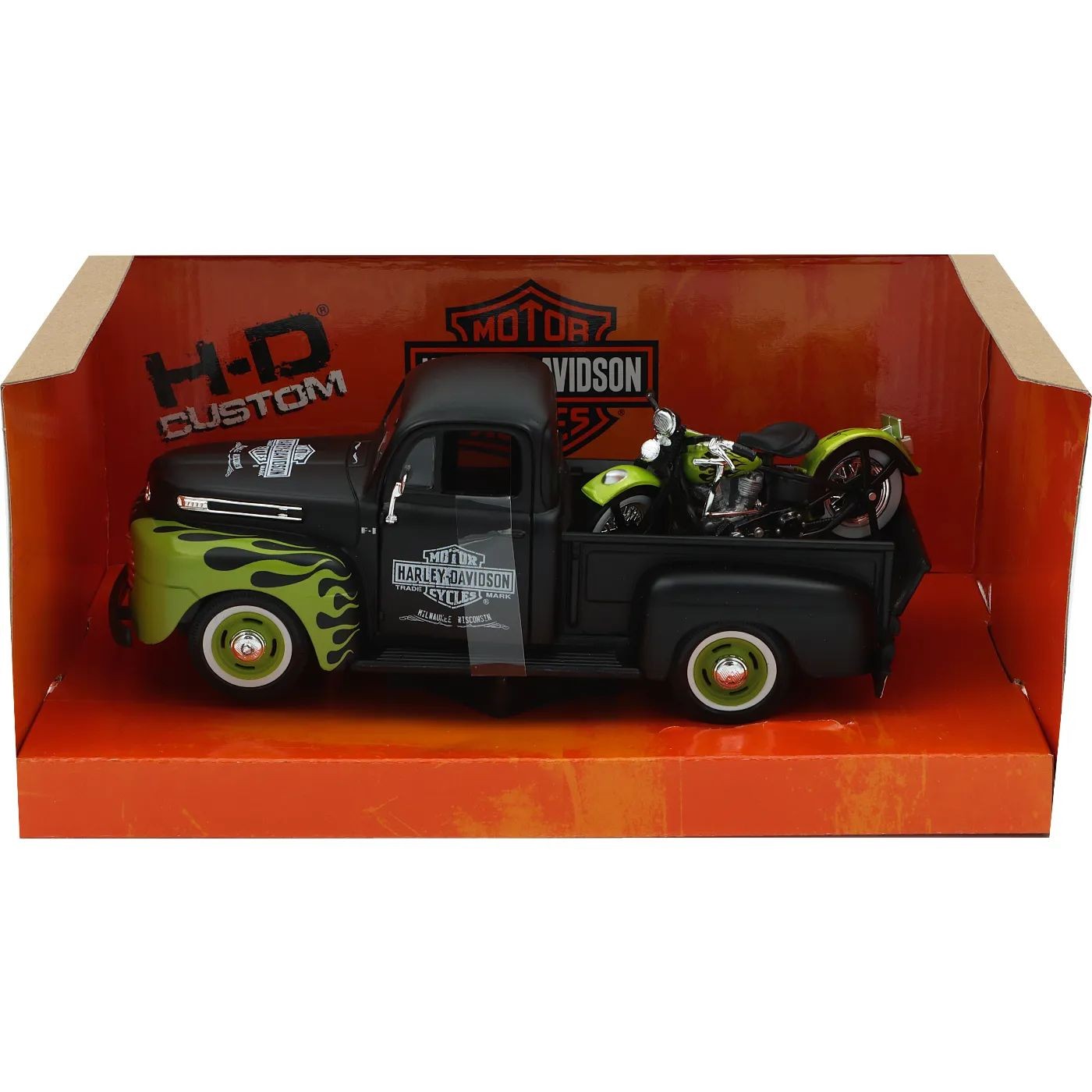 1948 Ford F-1 Pickup + HD 1948 FL Panhead – Maisto – 1:24