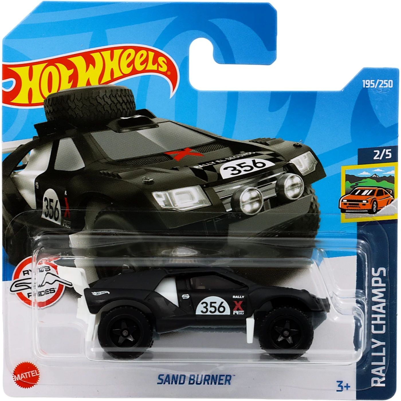 Läs mer om Sand Burner - Rally Champs - Svart - Hot Wheels