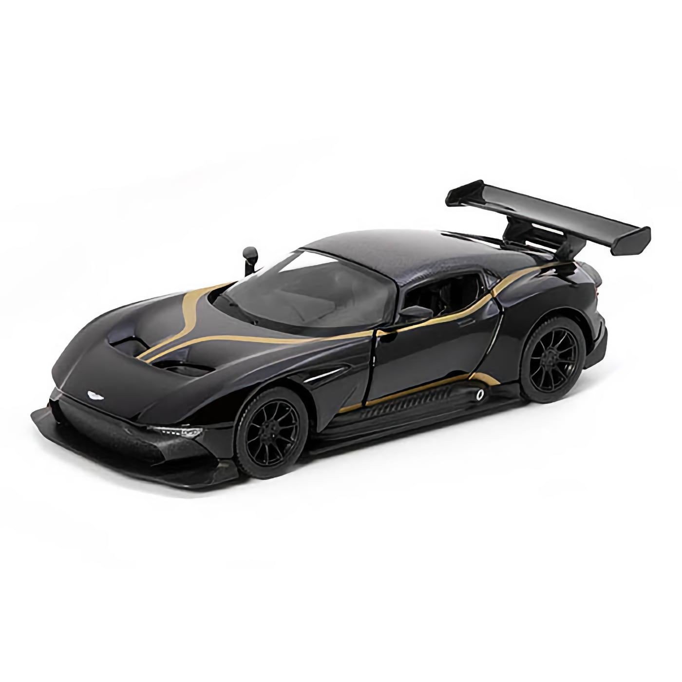 Aston Martin Vulcan med ränder – 1:38 – Kinsmart – Vit