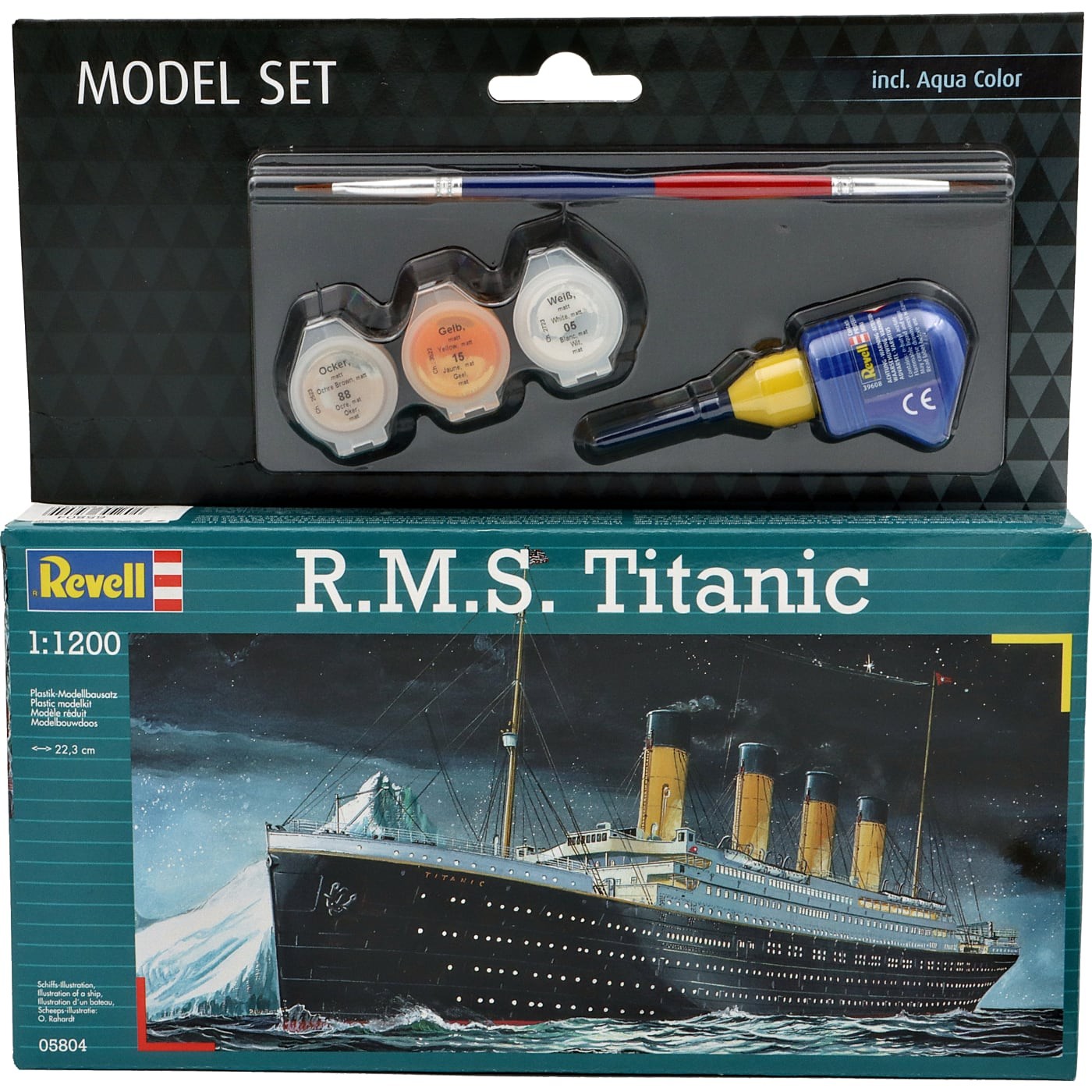 Läs mer om R.M.S. Titanic - Model Set - 65804 - Revell - 1:1200