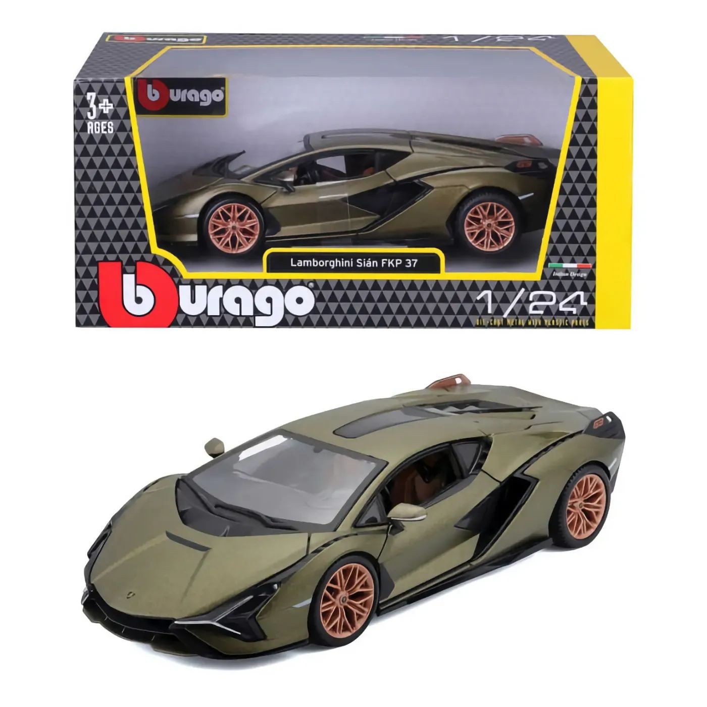 Läs mer om Lamborghini Sián FKP 37 - 2019 - Grön - Bburago - 1:24