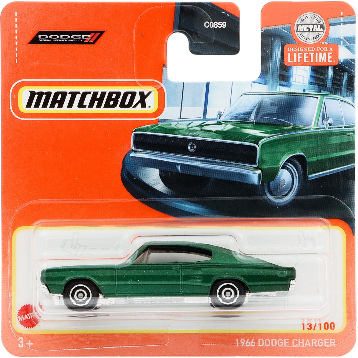 1966 Dodge Charger – Grön – Matchbox