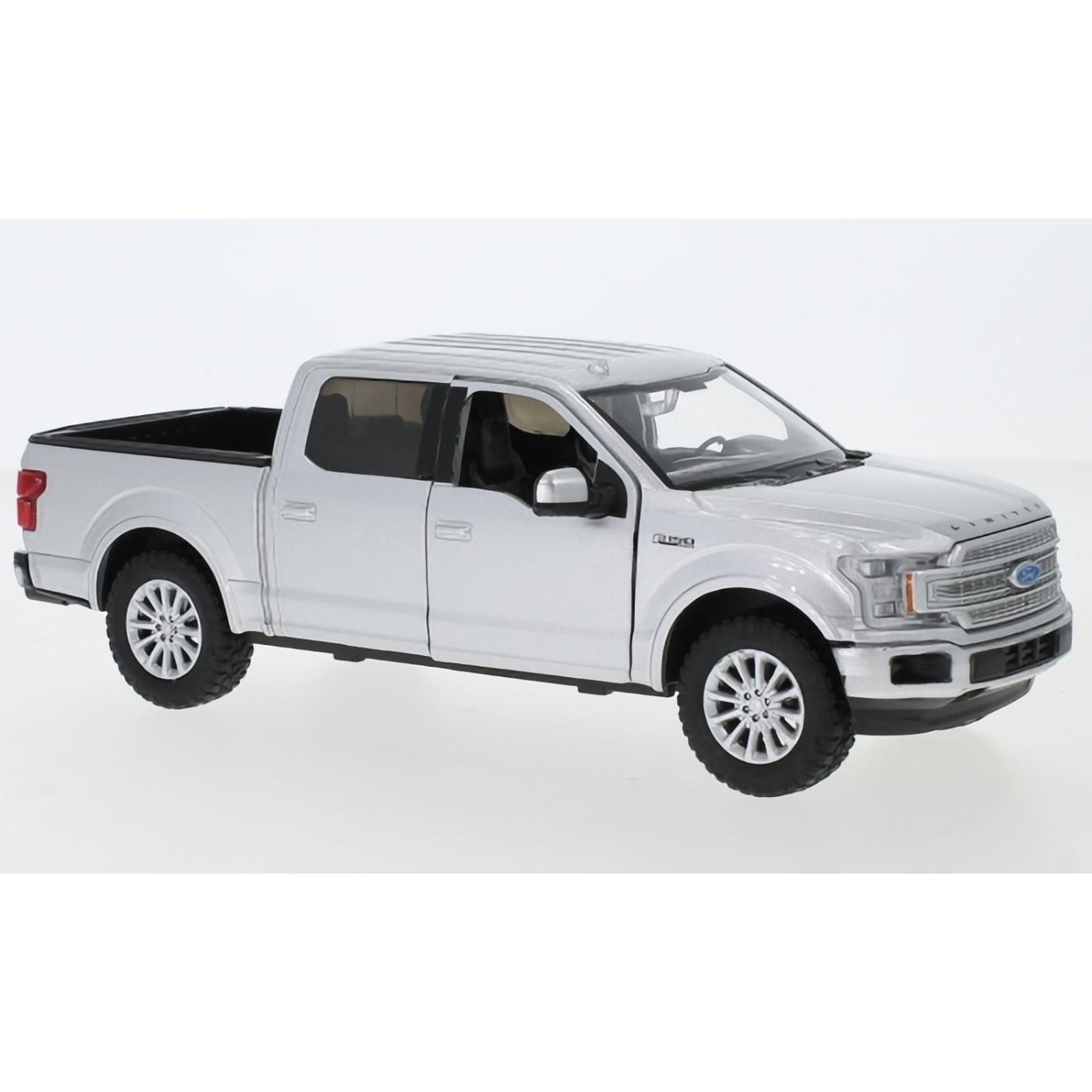 2019 Ford F-150 Limited Crew Cab – Silver – Motormax – 1:27